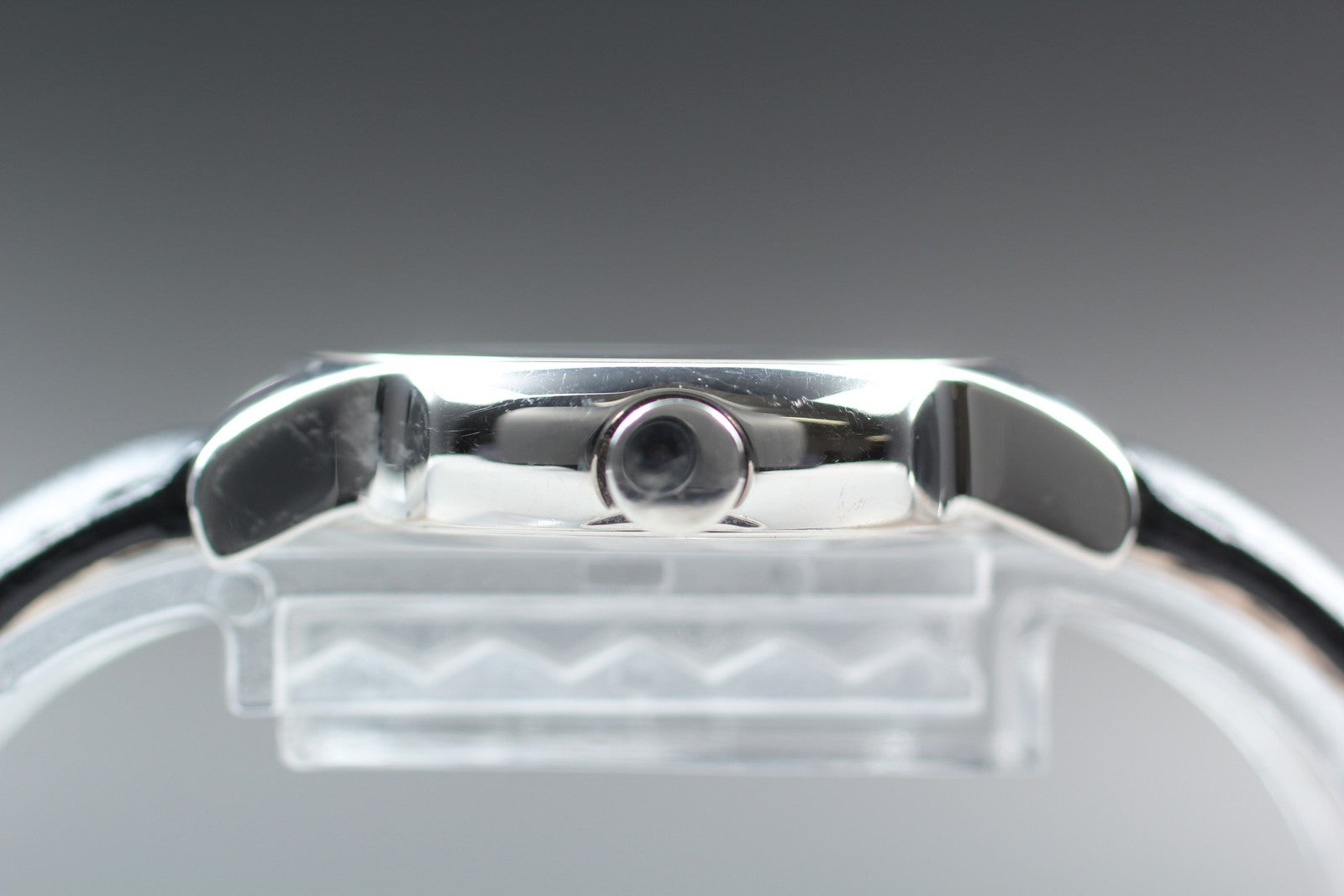 [Exc+5 Box] BVLGARI Solotempo ST29S Date Black Silver Women's Quartz Watch