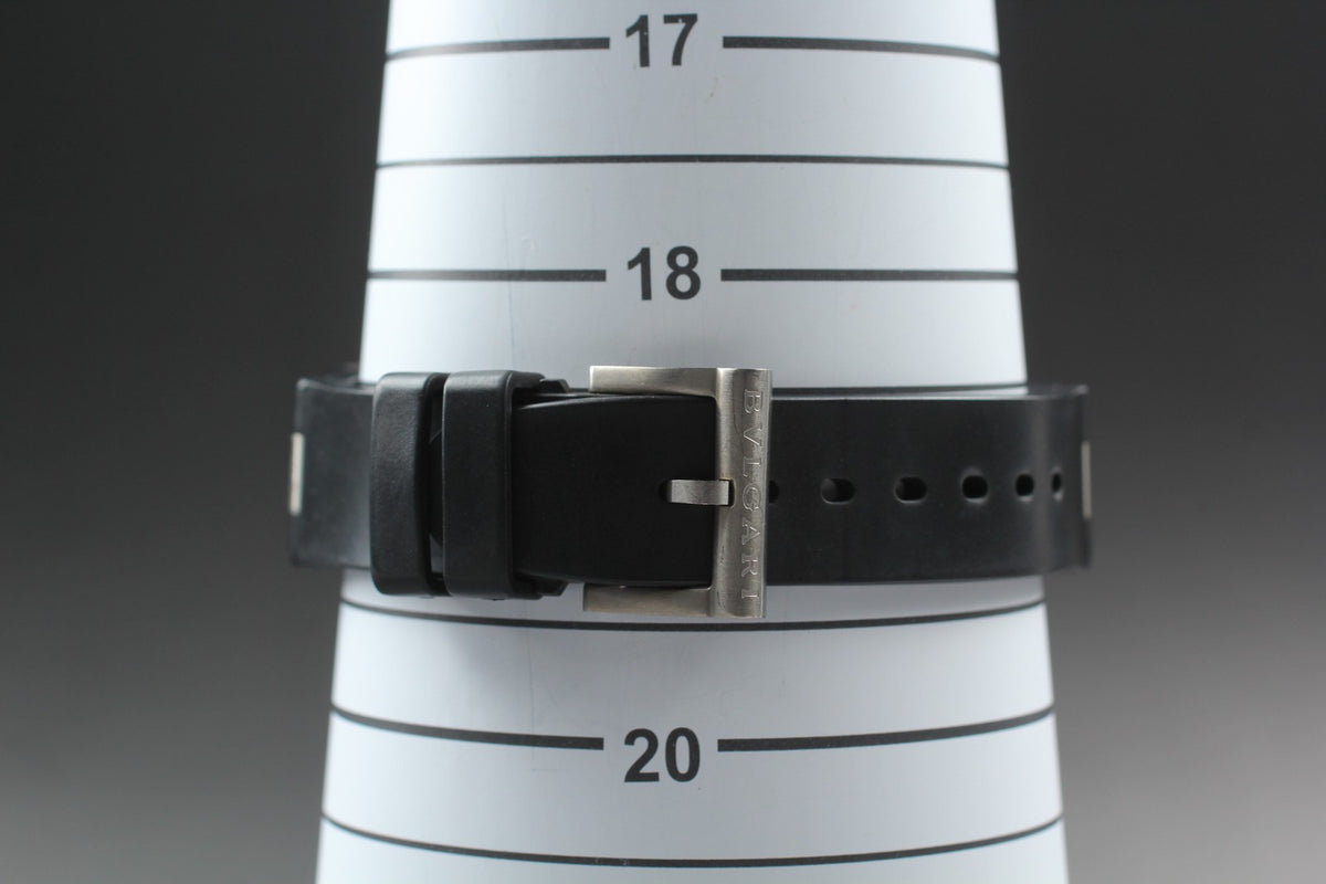 [Exc+5] BVLGARI Diagono TI38TA Titanium Automatic 38mm Black Men's Watch