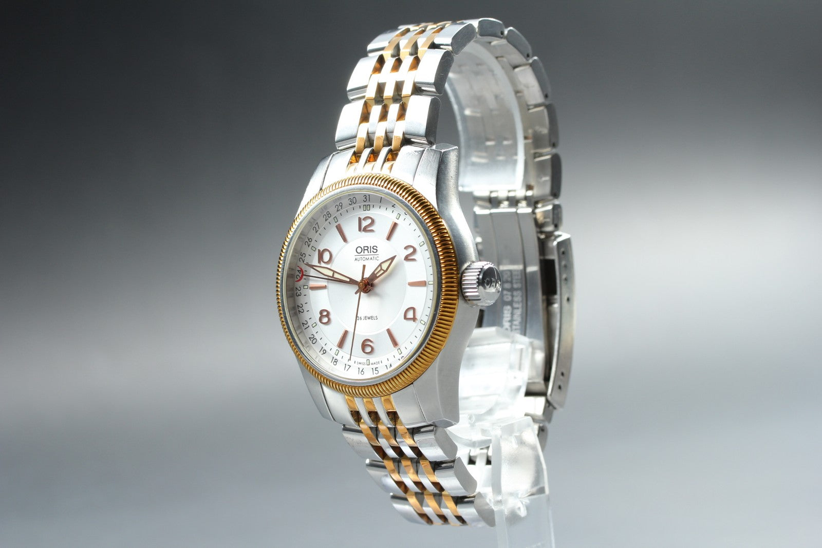 ORIS Big Crown Pointer Date 7628-43 Automatic Silver Men's Watch 39mm JAPAN Box