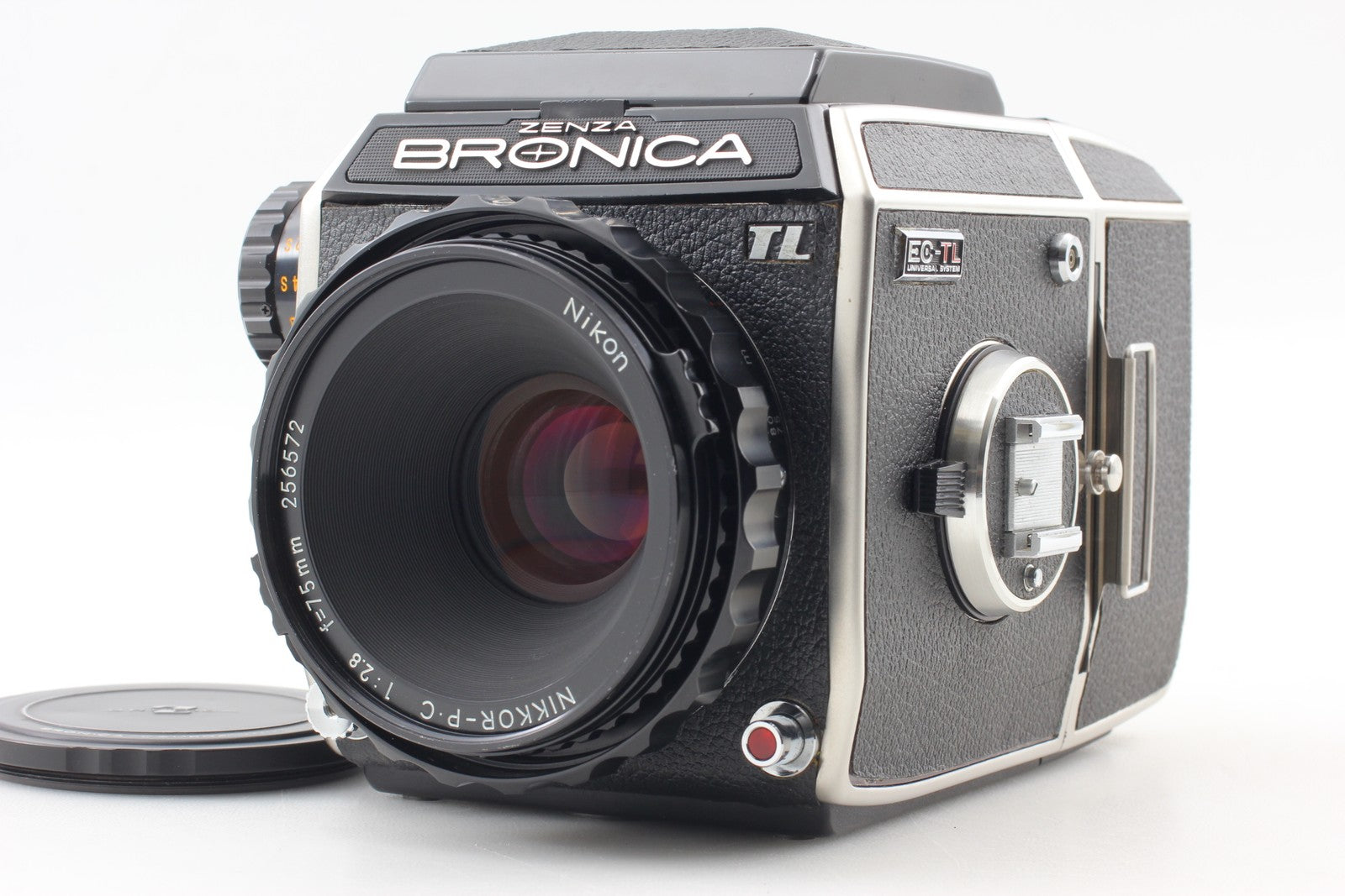 [MINT] Zenza Bronica EC-TL Film Camera Nikkor P.C 75mm f2.8 Lens 6x6 From JAPAN