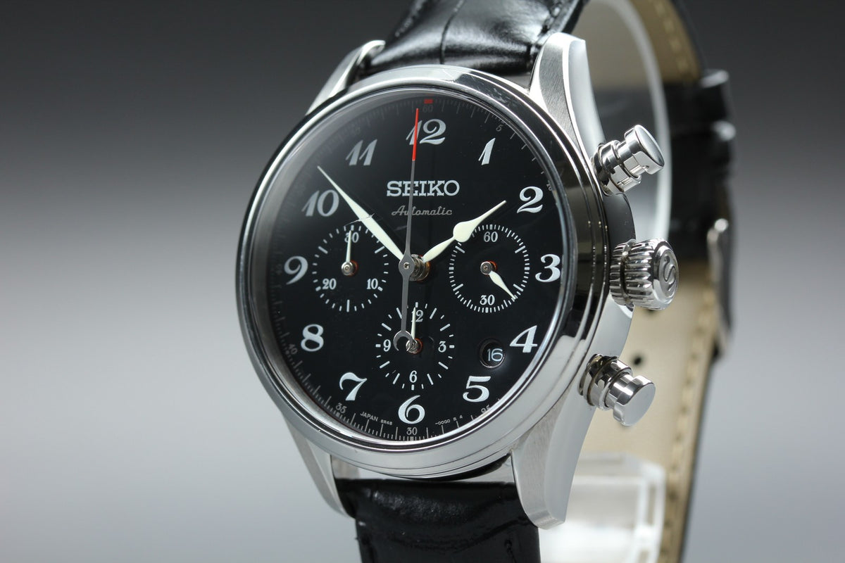 SEIKO Presage SRQ021 8R48-00H0 Automatic Chronograph Men's Watch 42mm From JAPAN