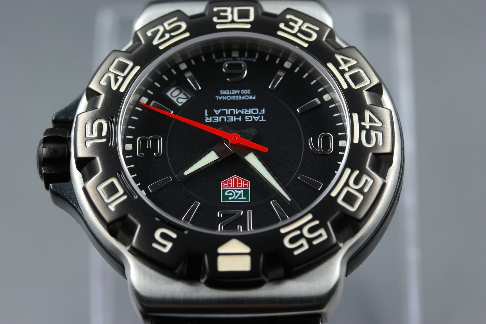 New Batt TAG HEUER Formula 1 WAC1110-0 Quartz Black Men's Watch 40mm JAPAN Box