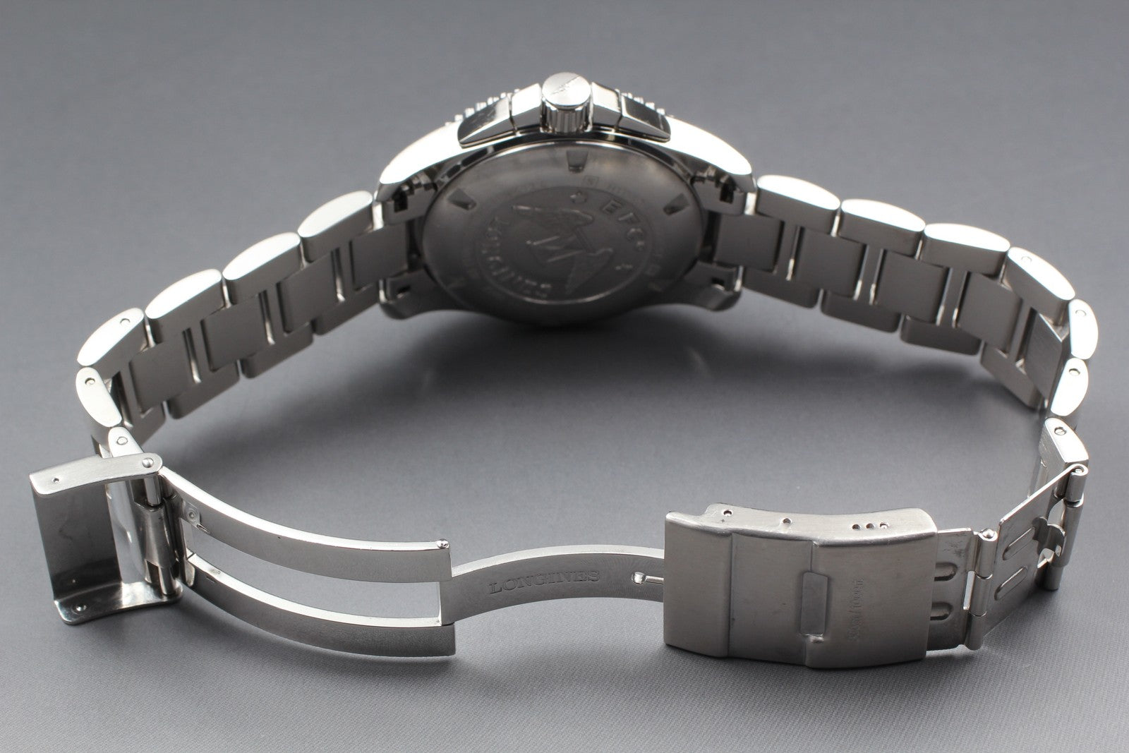 [Exc+5] LONGINES HydroConquest L3.672.4 Silver 40mm Qz Chronograph Men's Watch