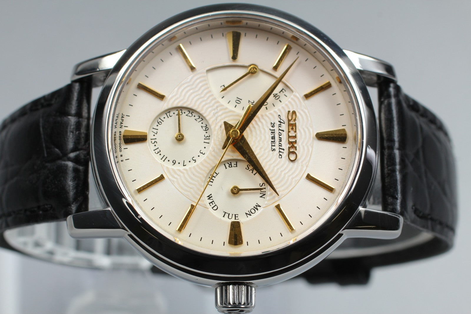 [Exc+5] SEIKO Mechanical 6R20-00B0 SARC005 Ivory Black Automatic Men's Watch JP