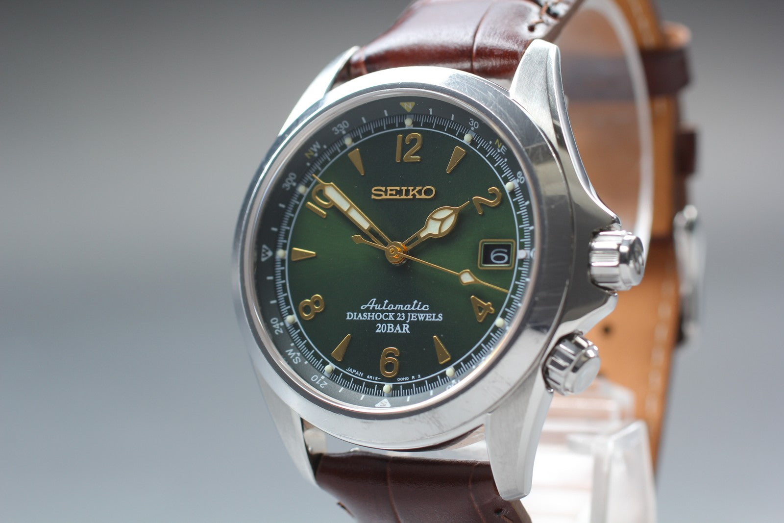 [ Exc+5] SEIKO Alpinist 6R15-00E0 SARB017 Green Dial Automatic Men’s Watch JAPAN