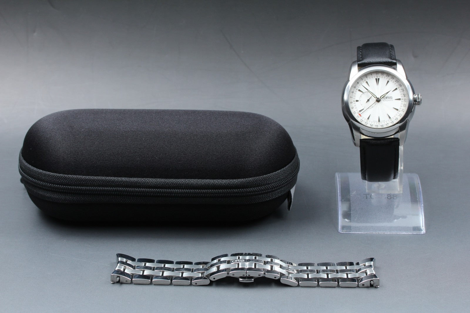 ORIS Artelier 7545 Silver Dial Automatic Small Second Men's Watch 44mm Exc+5 JP