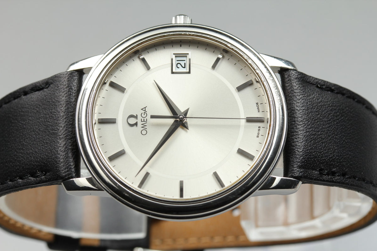 Omega De Ville Prestige 4510.31 196.1150 Cal.1532 34mm Silver Quartz Men's Watch