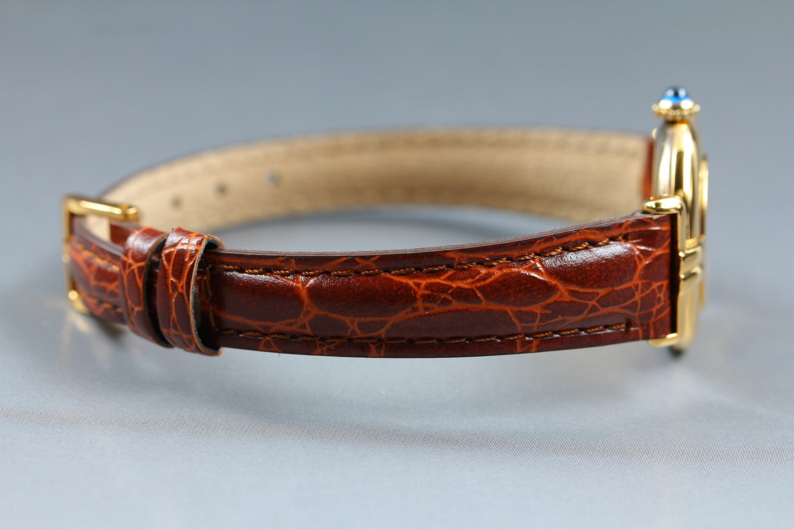 Vintage Cartier Must Colisee Vermeil 590002 Brown 23mm Women's Quartz Watch