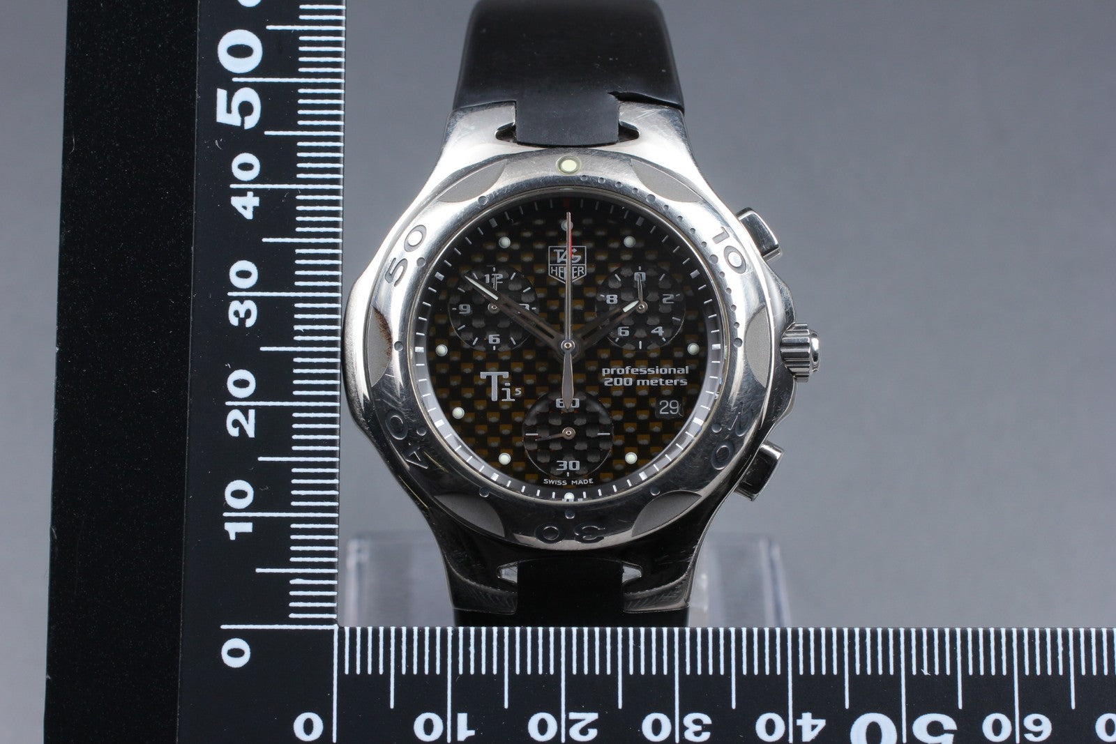 Vintage Tag Heuer Kirium Ti5 CL1181 Carbon Fiber Dial Quartz Men's Watch 39mm JP