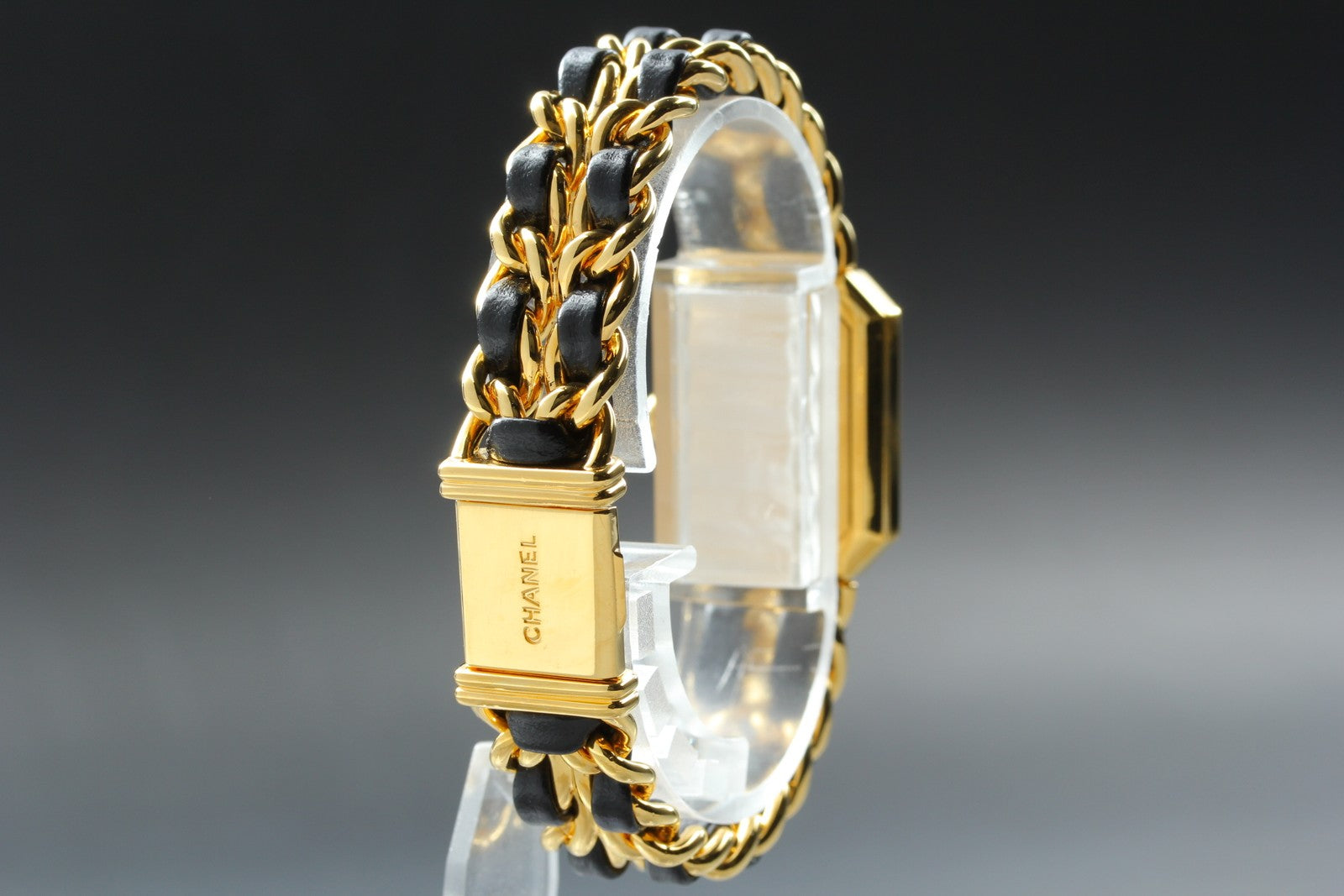 CHANEL Premiere L Size Black Dial Gold 20mm Quartz Women’s Watch [w/Box]