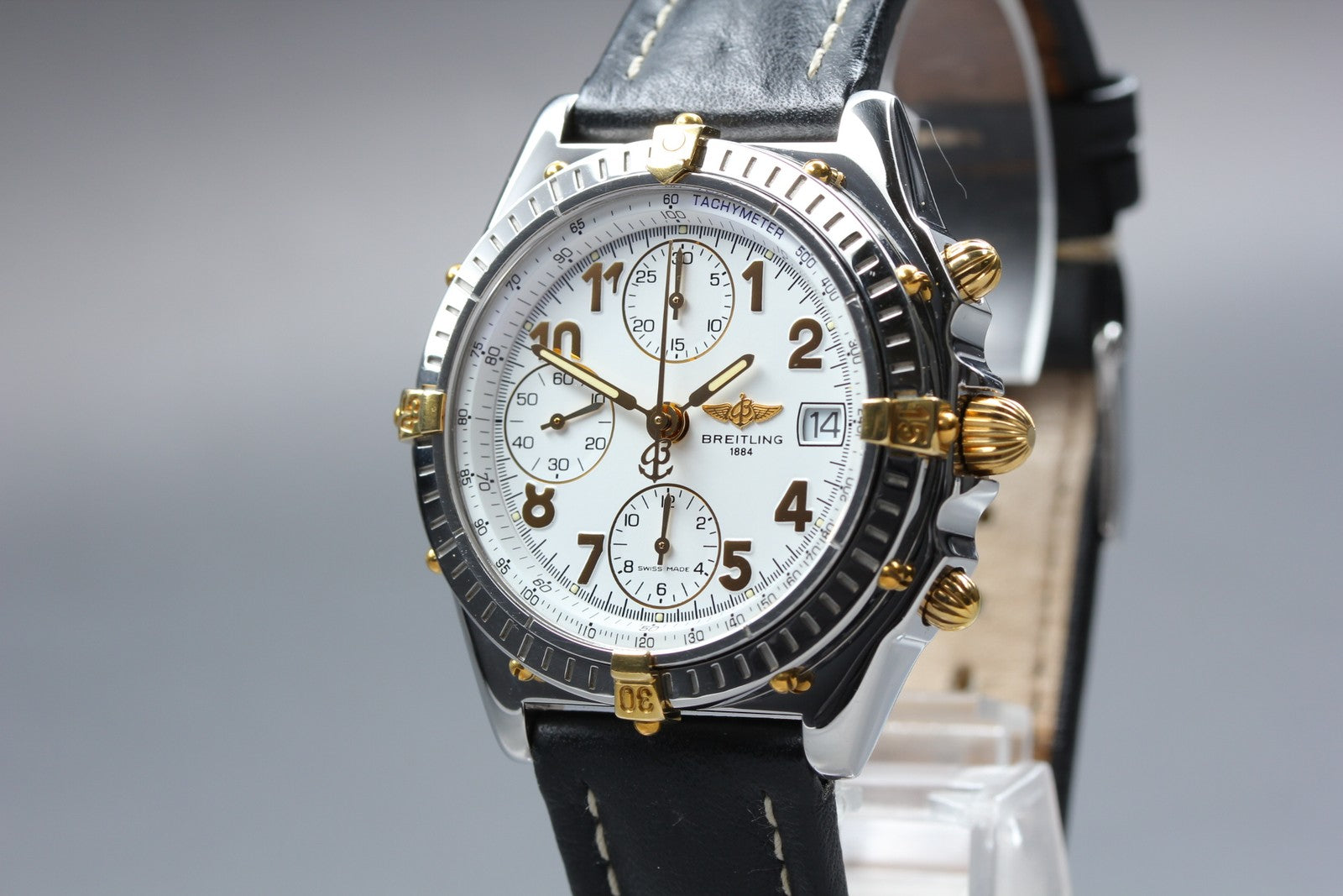 BREITLING Chronomat B13050.1 White Black 39mm Chronograph AT Men's Watch [w/Box]
