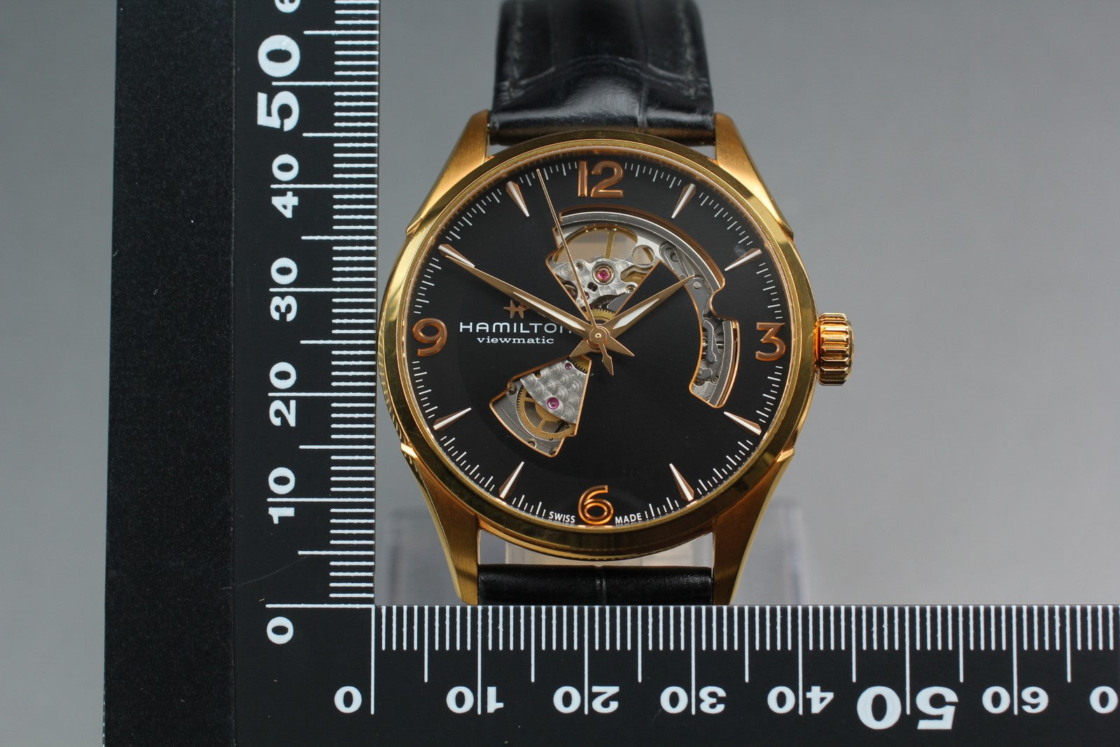 Hamilton Jazzmaster H327350 Automatic Black Dial Men's Watch 41mm JAPAN Box