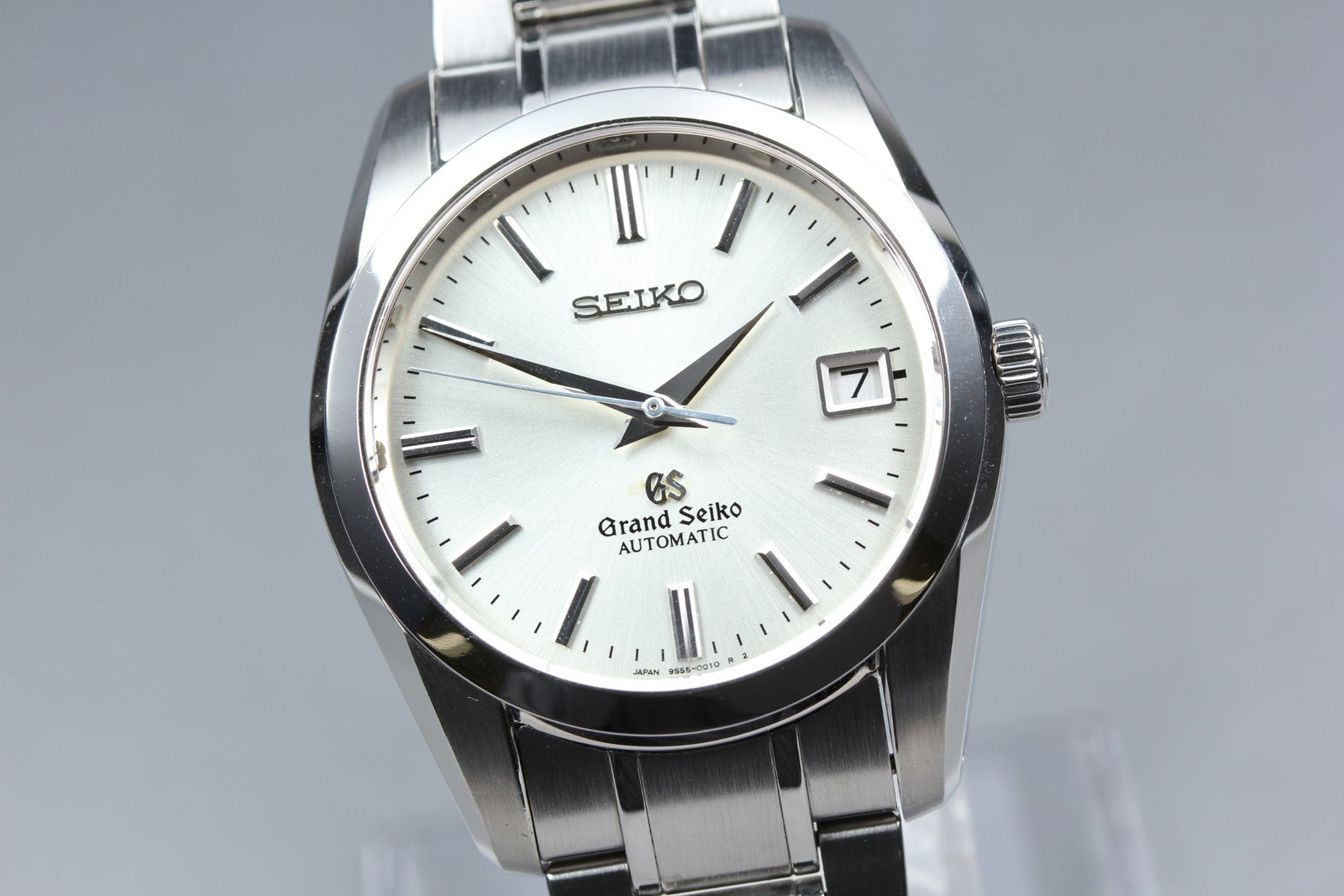 SEIKO Grand Seiko SBGR001 9S55-0010 Silver Automatic Date Men's Watch 36mm JAPAN