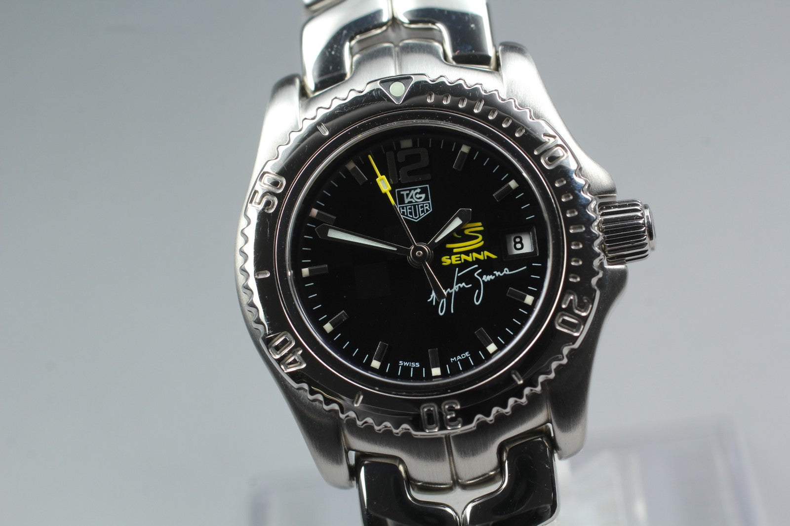 TAG HEUER Link WT141N Quartz Black Dial Women's Watch 26mm From JAPAN Box
