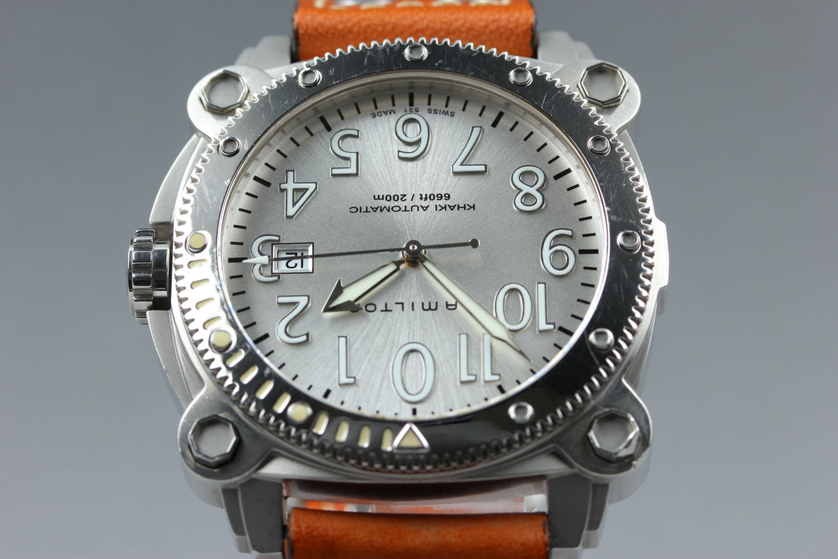 Hamilton Khaki Below Zero H785550 44mm Silver Brown Automatic Men's Watch