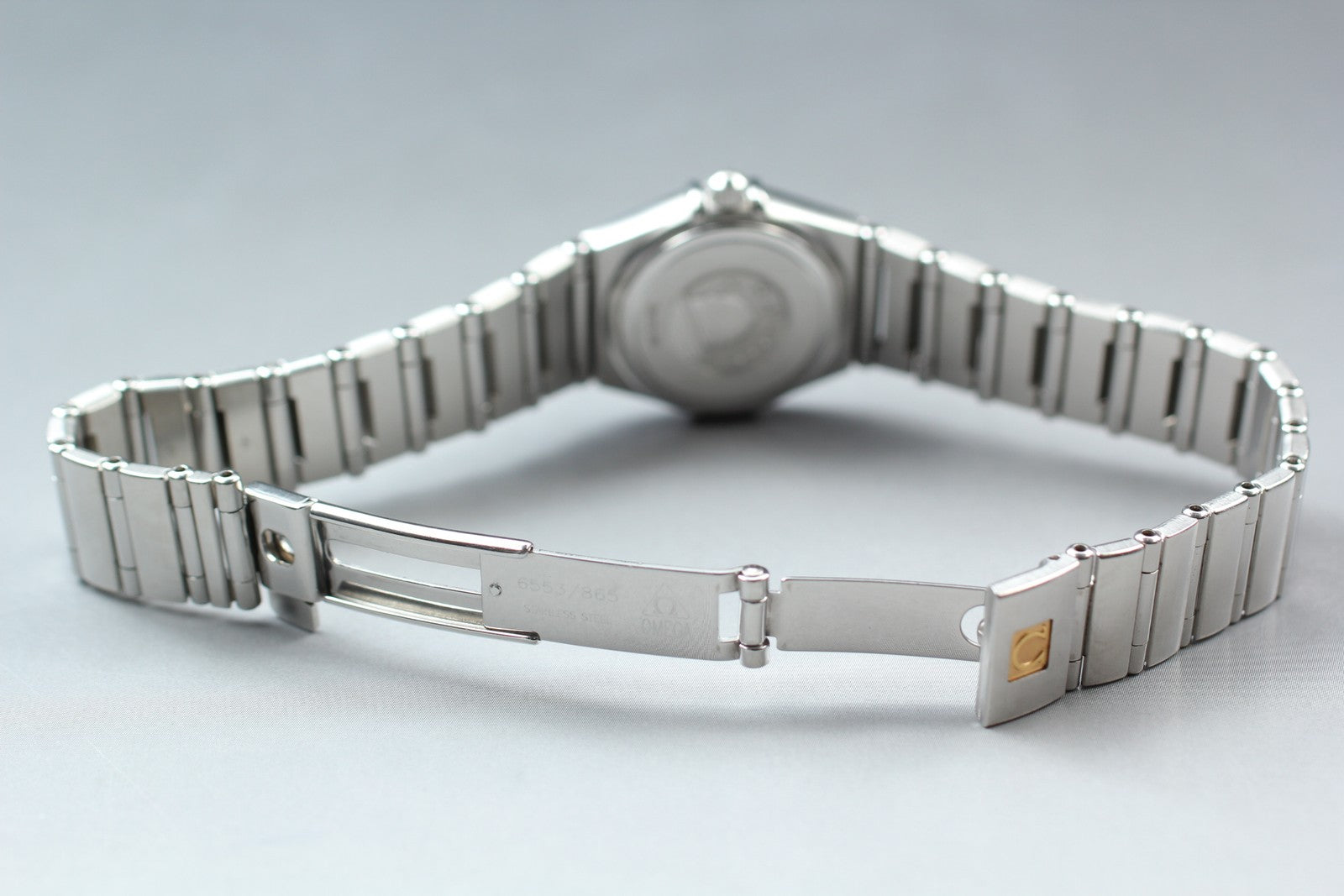 New Batt OMEGA Constellation 1562.30.00 Quartz Silver Women Watch 22mm JAPAN