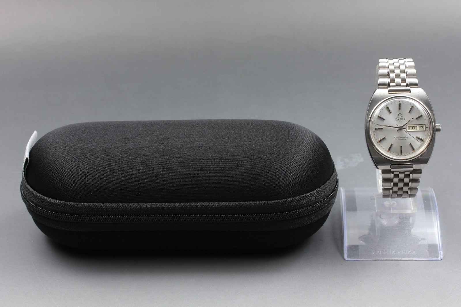 [Exc+5] Vintage OMEGA Seamaster 166.0216 Automatic Silver Men's Watch 35mm JAPAN