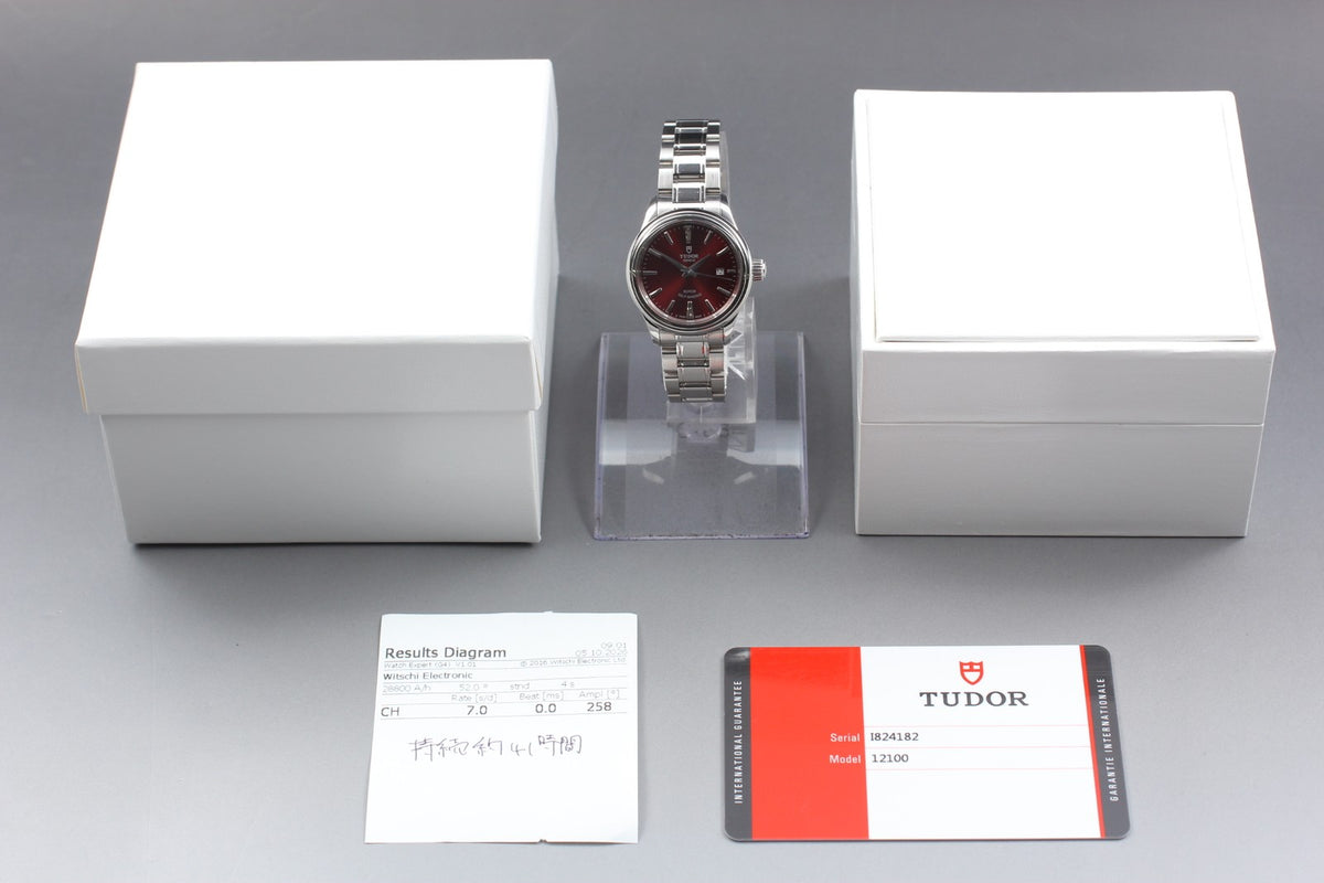 TUDOR Style Date 12100 Red Dial Cal.2671 27mm Automatic Women's Watch