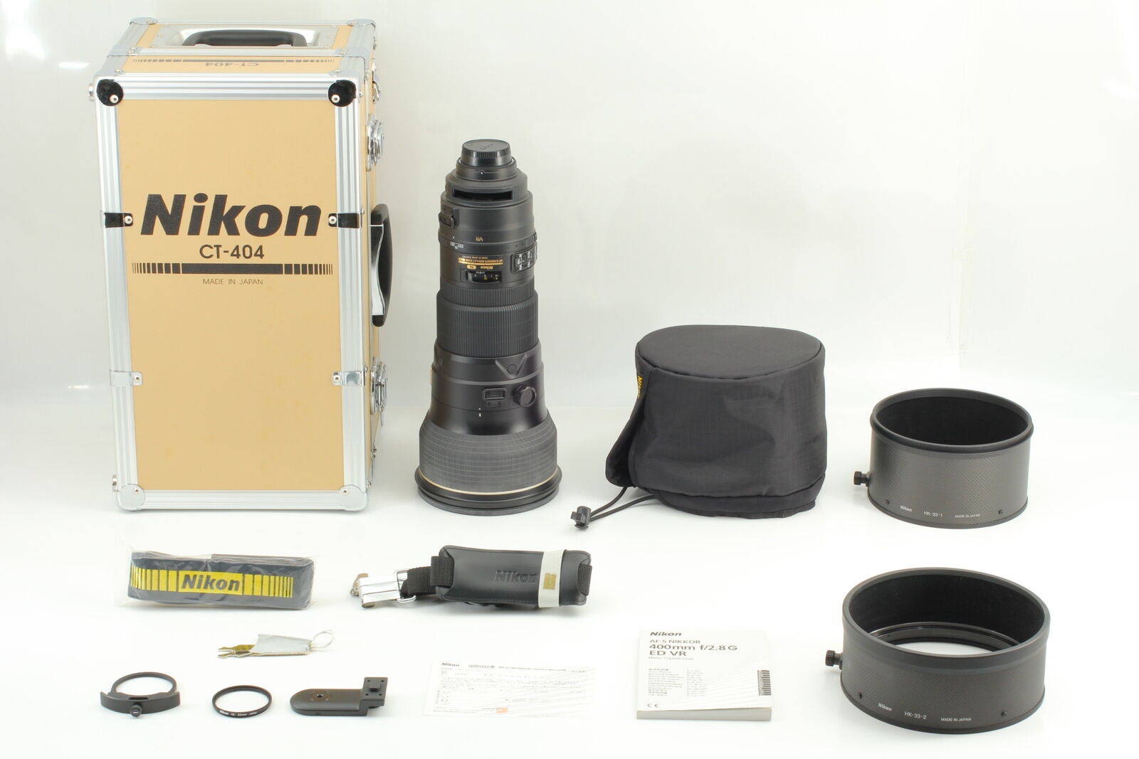 [Top MINT w/Case Strap] Nikon Nikkor AF-S 400mm f/2.8 G ED VR Lens From JAPAN