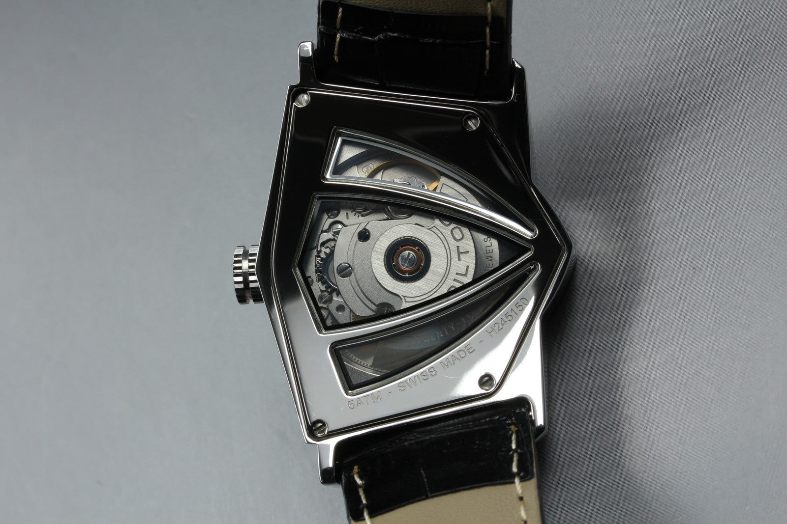 [Near MINT] Hamilton Ventura H245150 Automatic Silver Men's Watch 35mm JAPAN Box