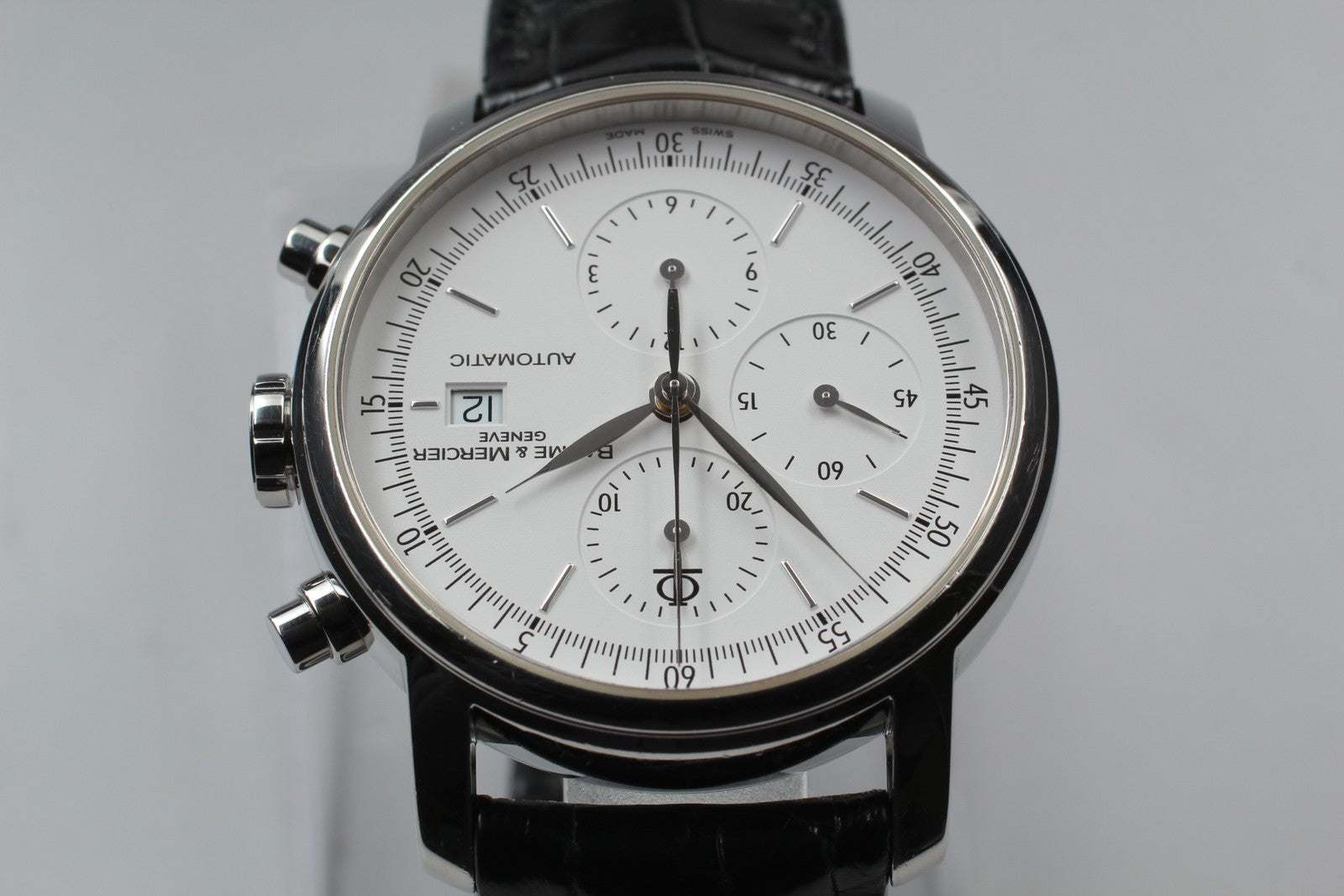 [Exc+5] BAUME＆MERCIER Classima 65533 Automatic White Men's Watch 42mm From JAPAN