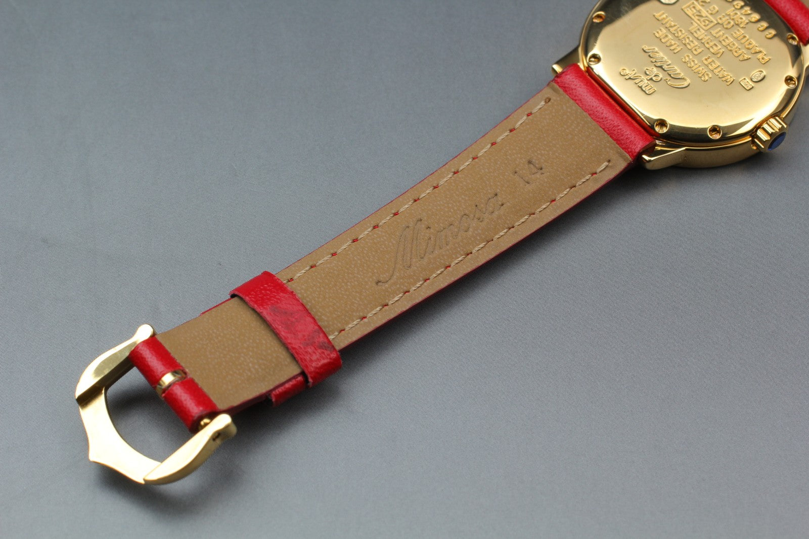 Vintage Cartier Must Ronde de Cartier 1801 Red 27mm Women's Quartz Watch [Box]