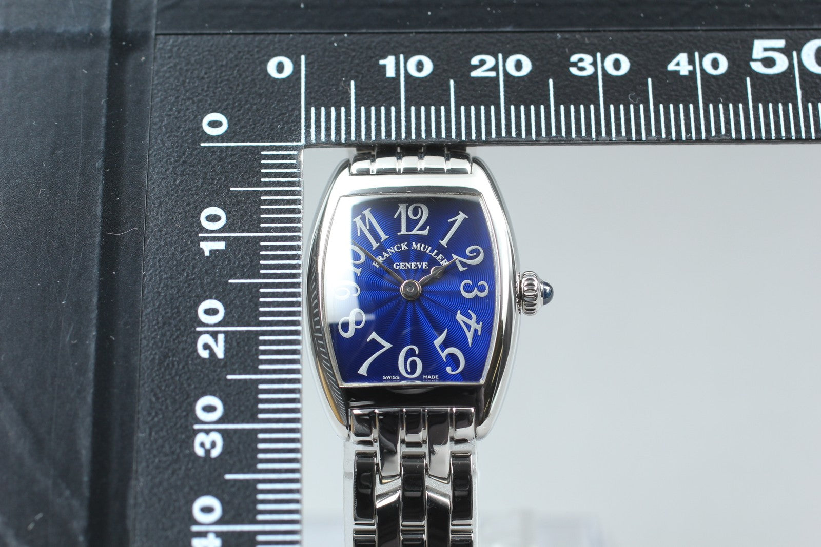 [Near Mint Box] Franck Muller Tonneau Curvex 2251QZ Blue Women's Quartz Watch