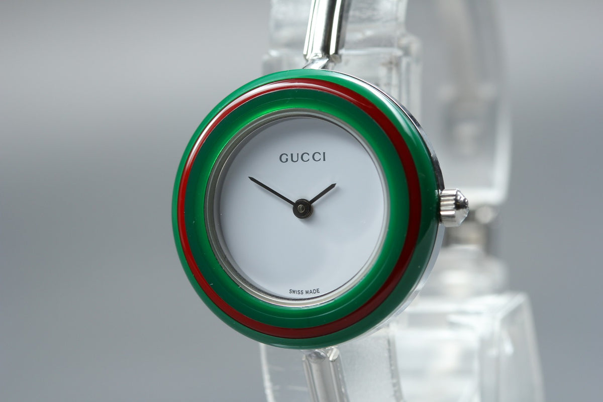 [Overhauled] Gucci Change Bezel 11/12.2L 12 Colors Silver Women's Watch Box