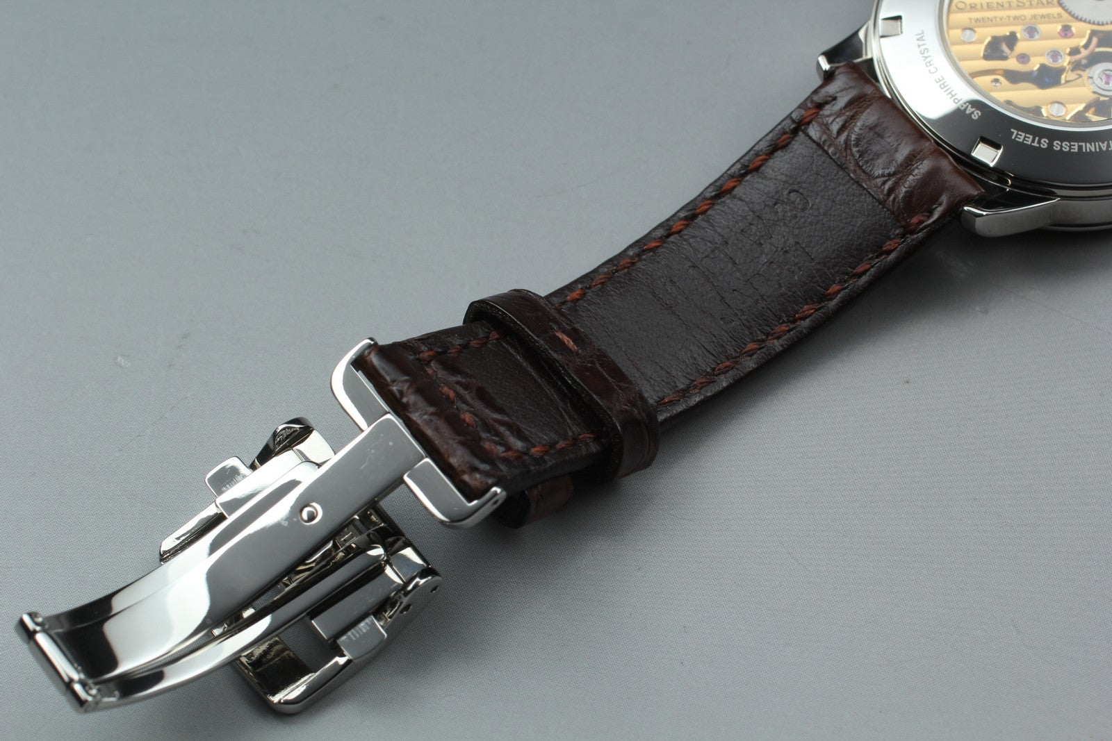 [Exc+5 Box] Orient Star F8B6-UAA0 Power Reserve Hand Winding Men's Watch JAPAN