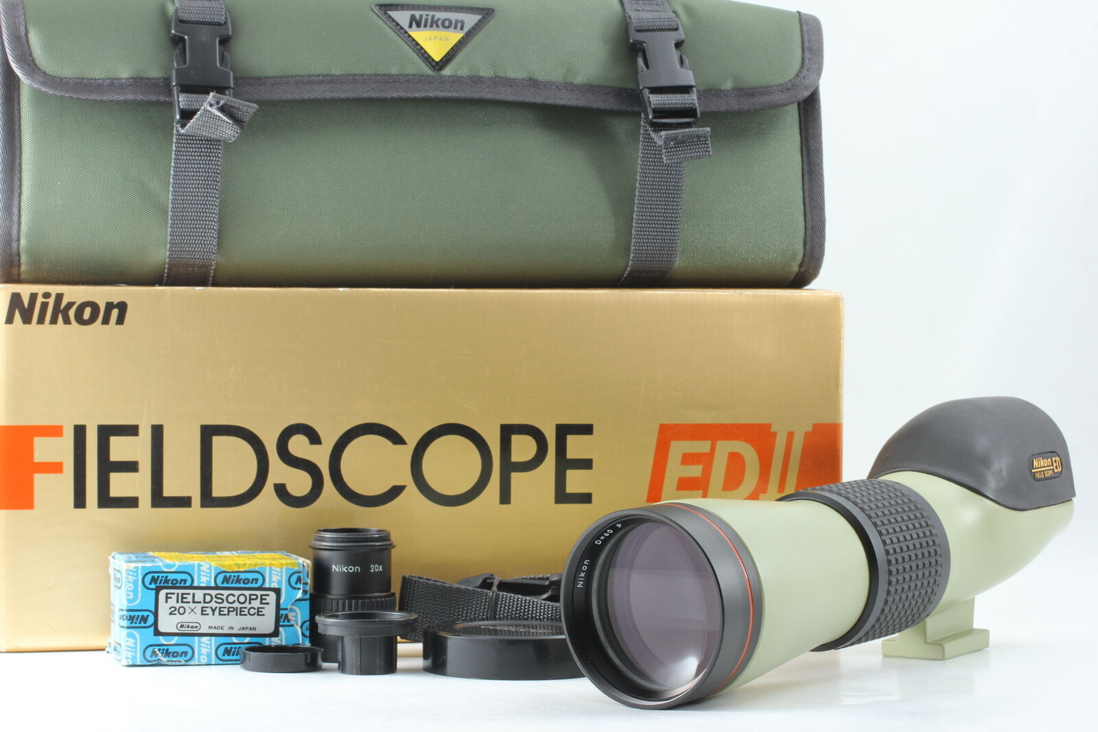 [ BOXED Near MINT- ] Fieldscope Field Scope ED II D=60 + Eyepiece 20x From JAPAN