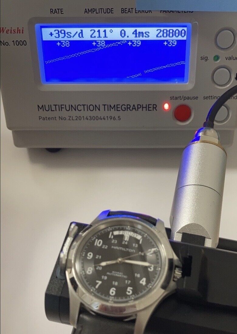 [Exc+5 w/ Box] Hamilton Khaki Men's Black 25J Automatic Men's Watch From JAPAN