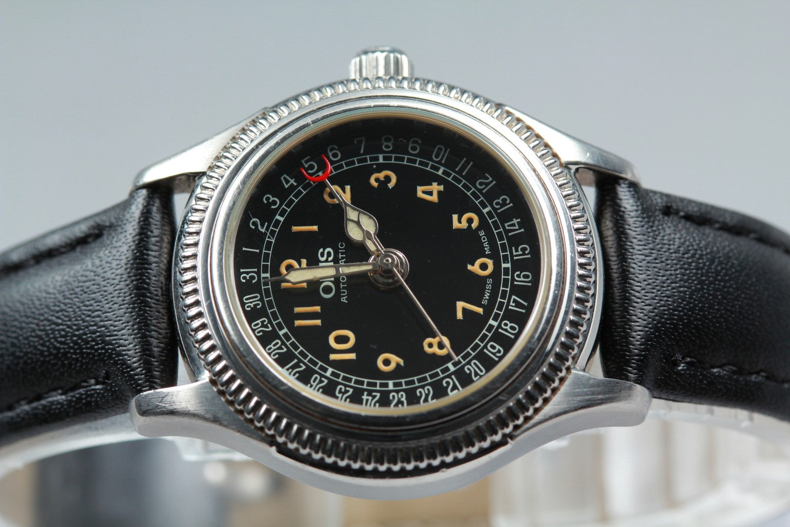 ORIS Pointer Date 7472 Black Dial Automatic Date Women's Watch 28mm JAPAN Exc+5