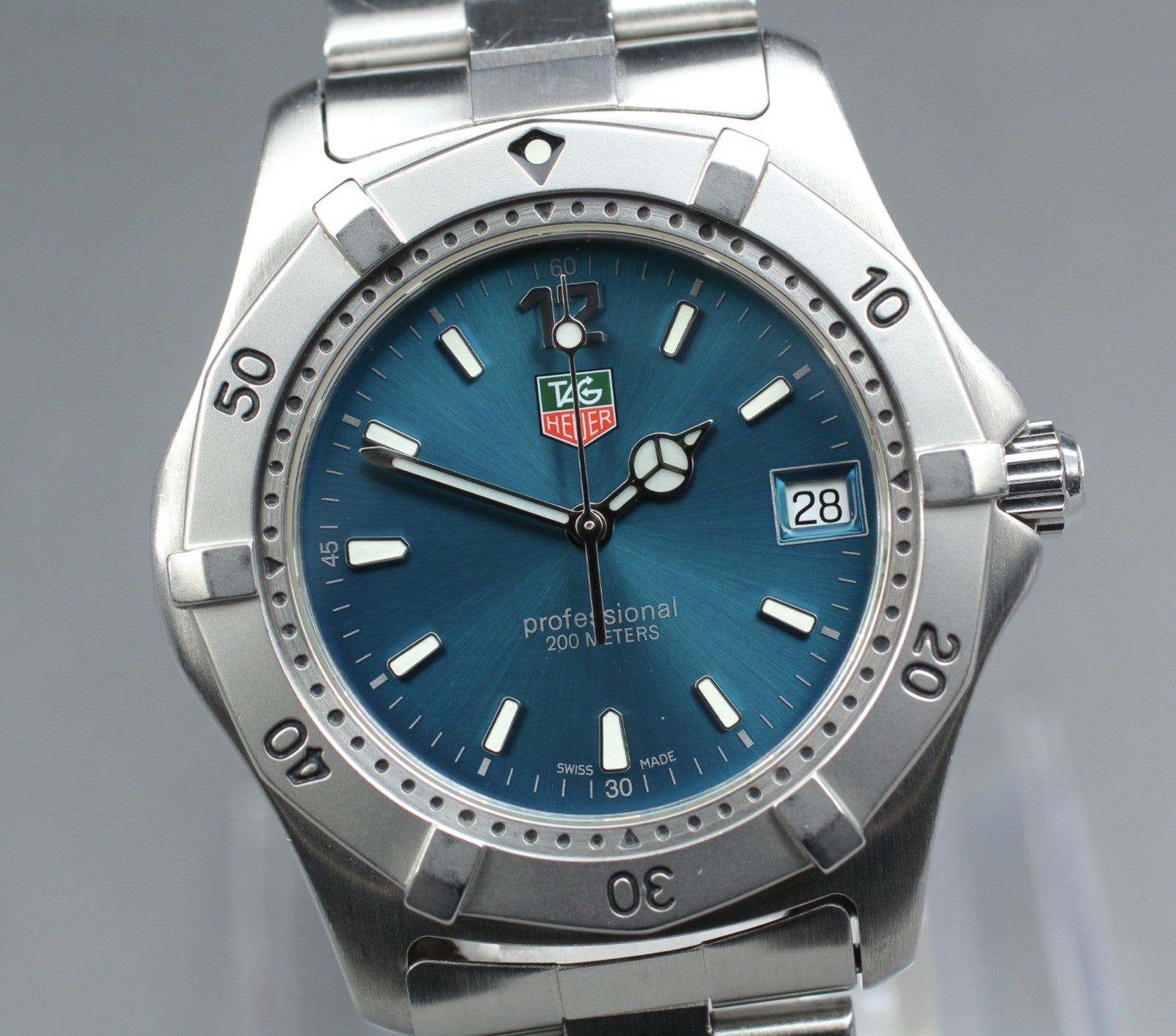 TAG HEUER Professional 2000 WK1119-1 Blue Turquoise Dial 38mm Men’s Quartz Watch