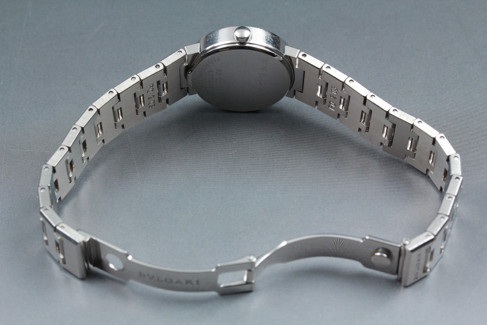 Exc+5* BVLGARI Bulgari Bulgari BB23SS Black Dial Quartz Women's Watch 23mm JAPAN