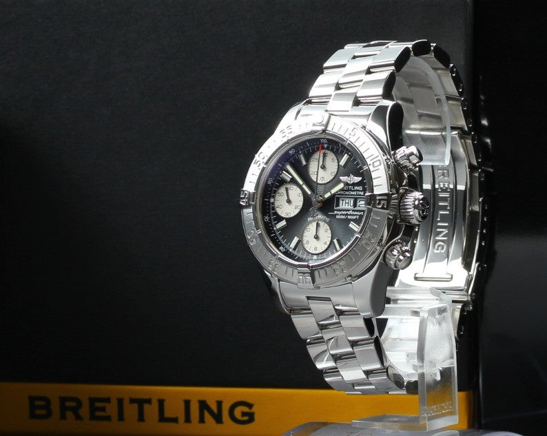 [Polished] BREITLING Superocean Chronograph A13340 Black 41mm AT Men's Watch Box