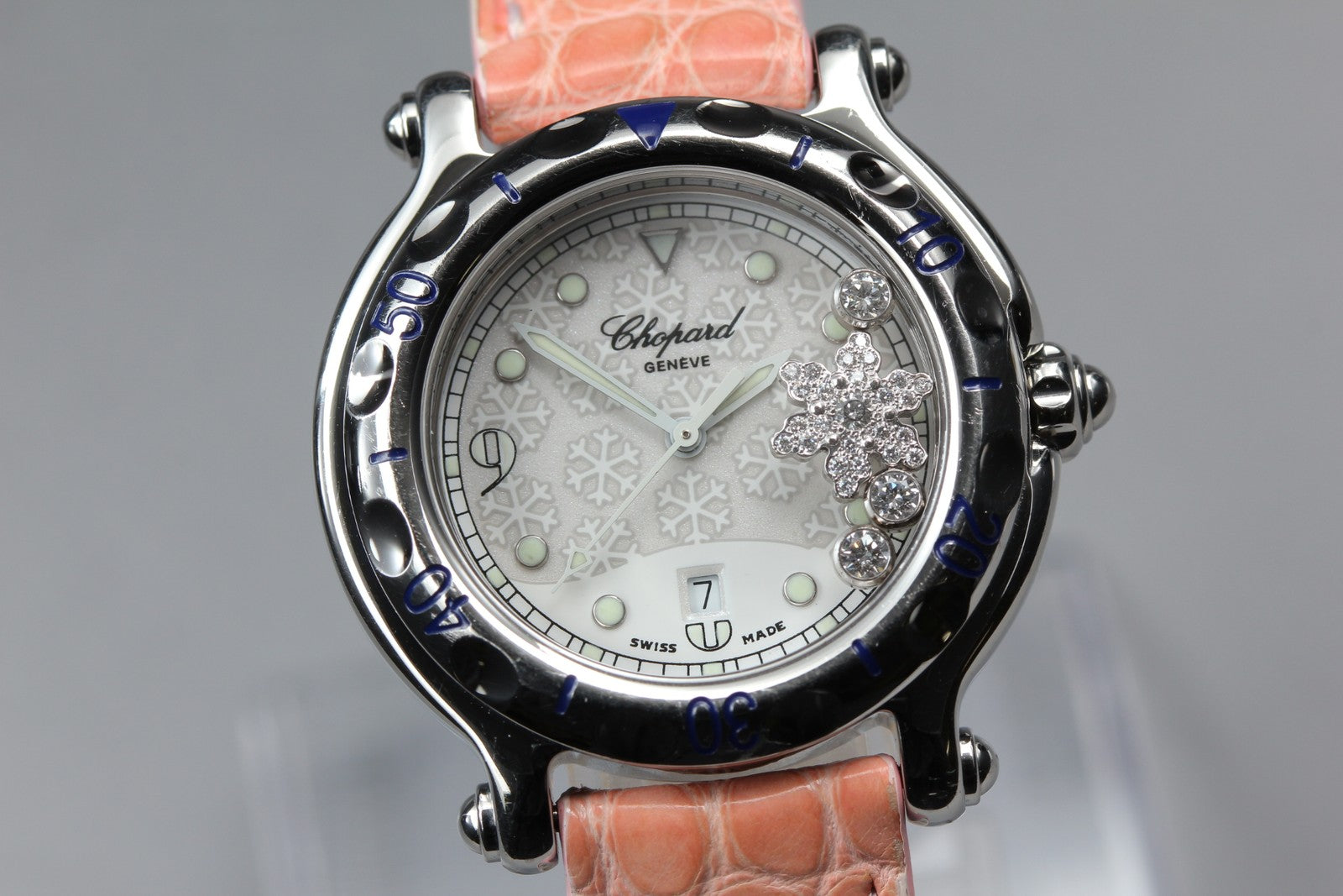 [Exc+5] Chopard Happy Sport Snowflake 27/8949 32mm Diamond Quartz Women’s Watch