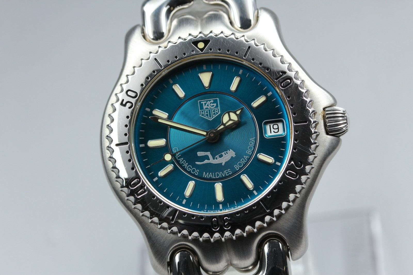 Rare Limited Edition TAG HEUER SEL WG111K Quartz Green Men's Watch 36mm JP Box