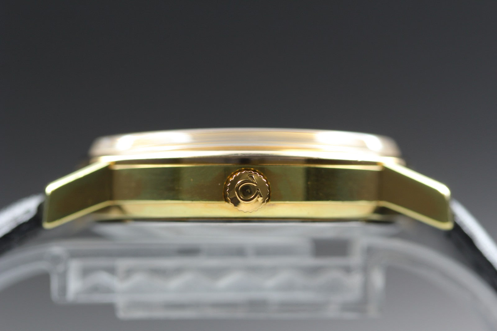 Vintage OMEGA Seamaster Gold 166.0202 Cal.1012 Date 34mm Automatic Men's Watch