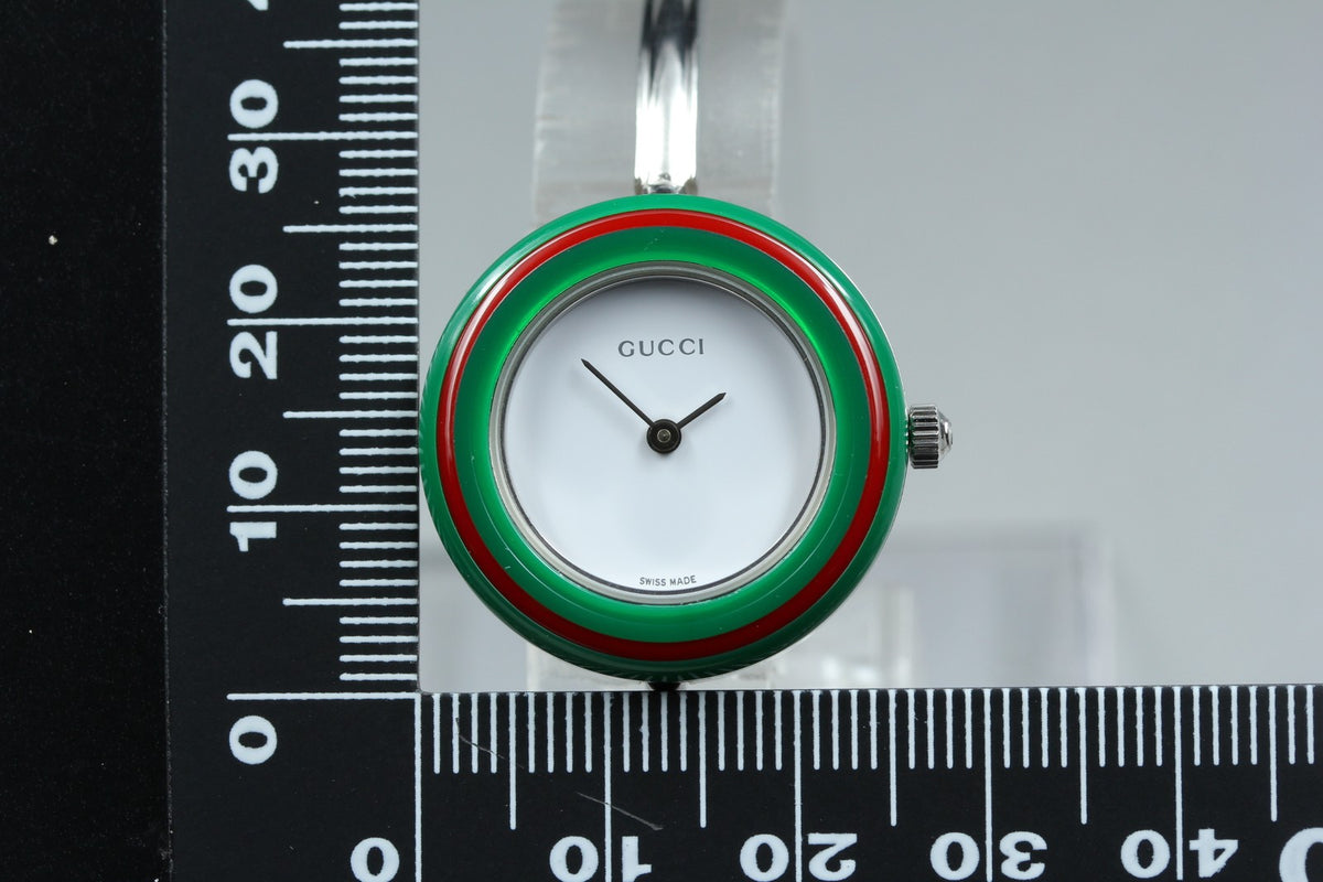 [Overhauled] Gucci Change Bezel 11/12.2L 12 Colors Silver Women's Watch Box