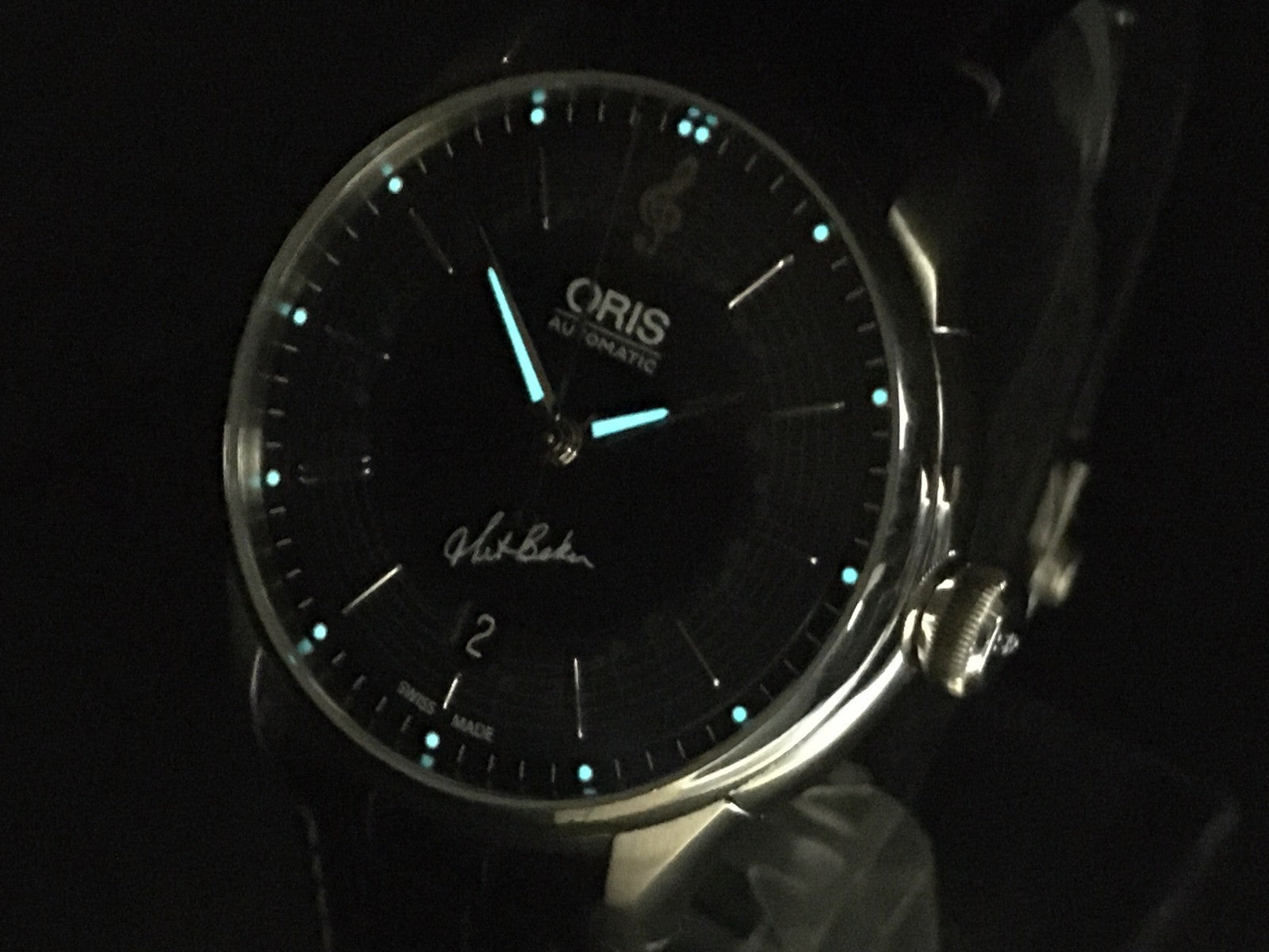 Oris Chet Baker Limited Edition 7591-84 Automatic Black Men's Watch 40mm Exc+5