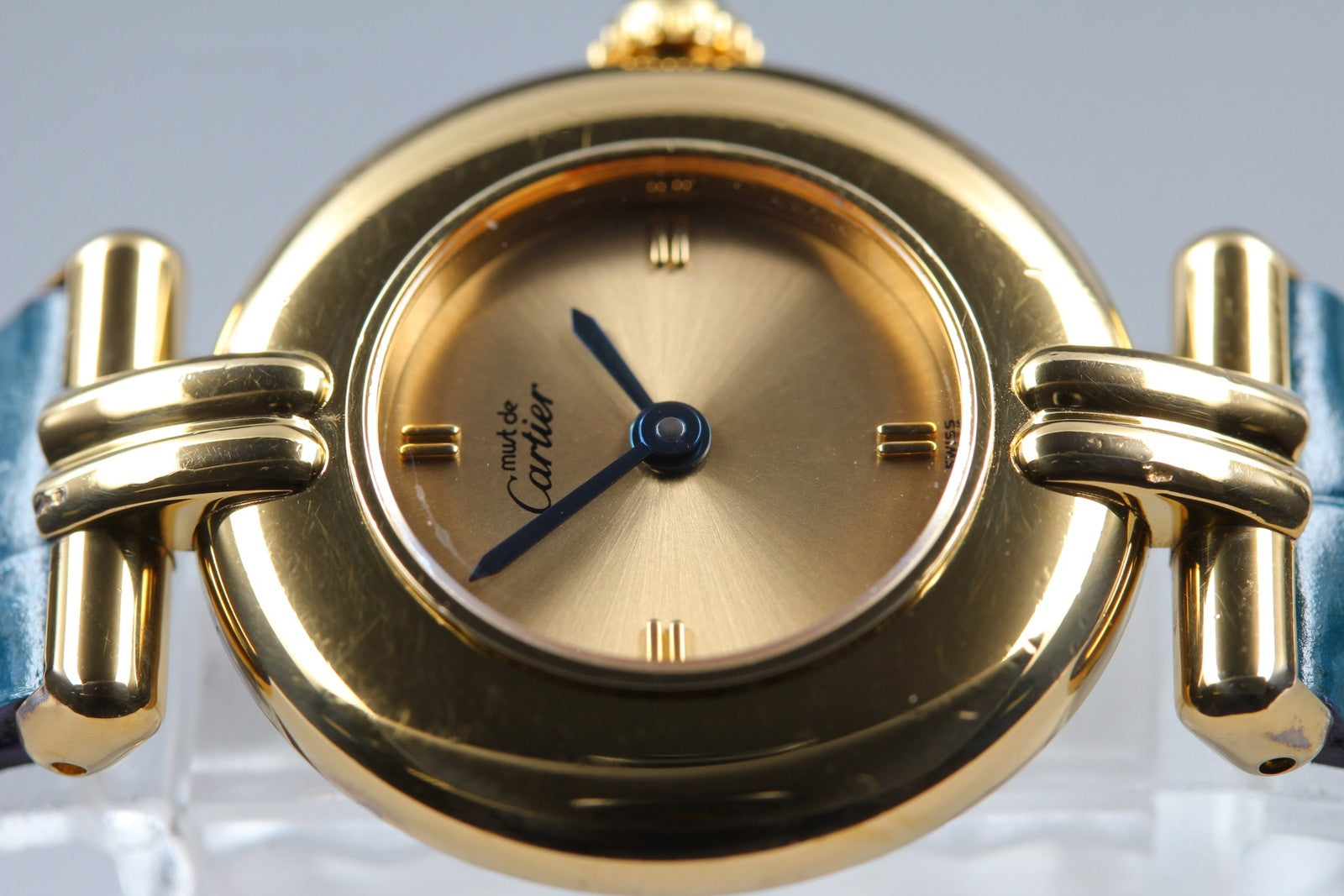 Overhauled [Exc+5] Cartier Must Colisee Vermeil 590002 Gold Women's Quartz Watch