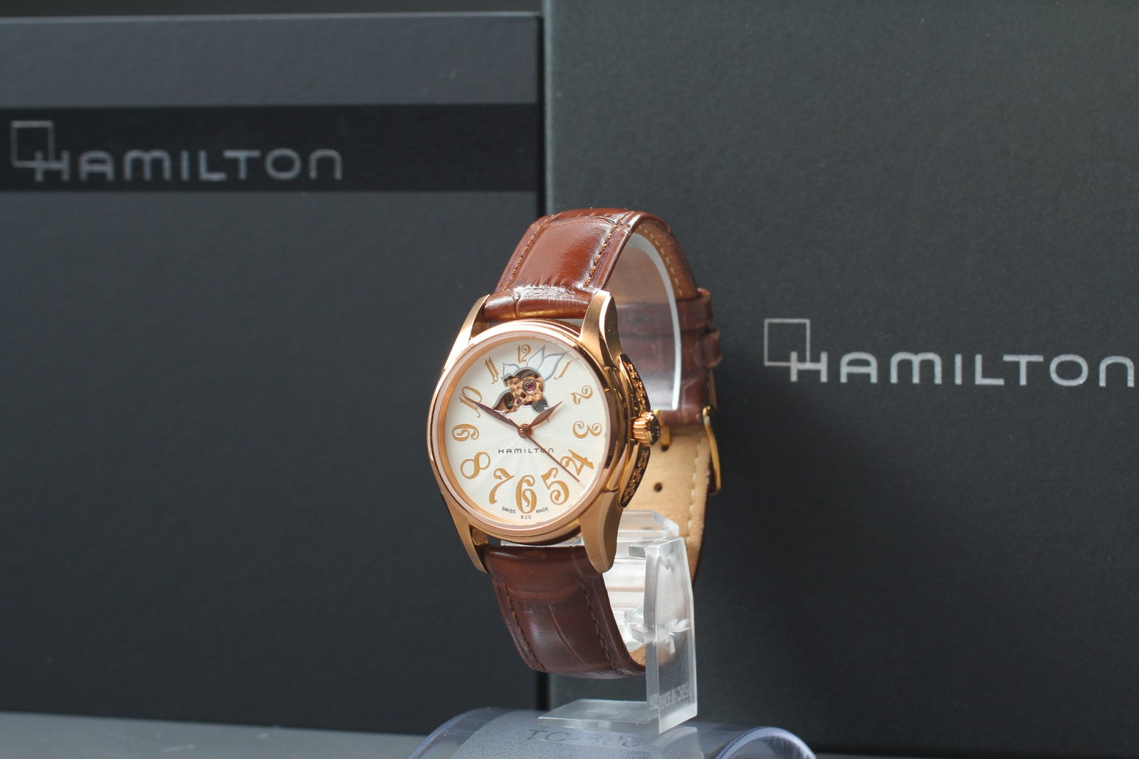 Exc+5*Box Hamilton Jazzmaster H323451 White Automatic Women's Watch 34mm JAPAN