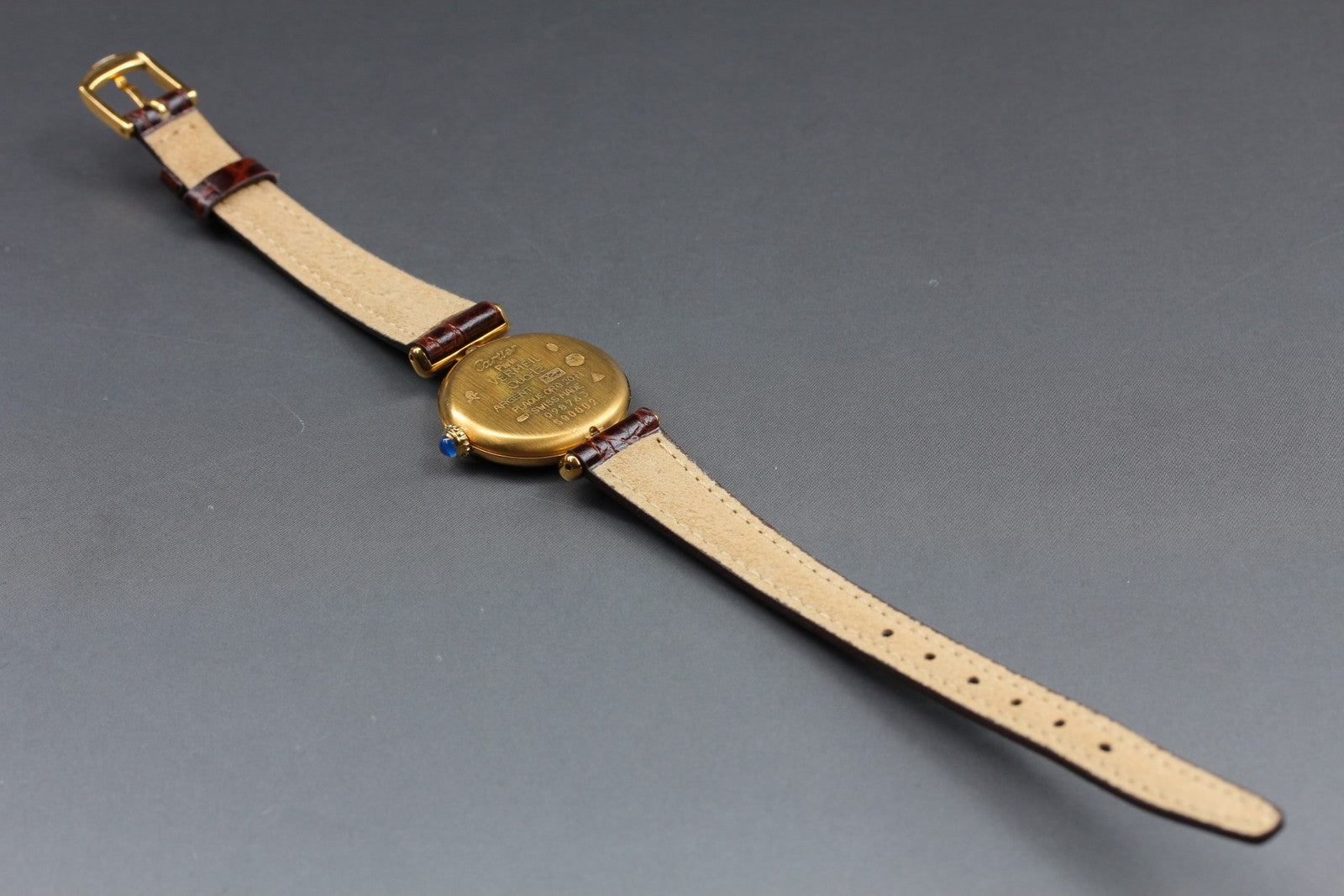 Vintage [Near MINT Box] Cartier Must Colisee Vermeil 590002 Women's Quartz Watch