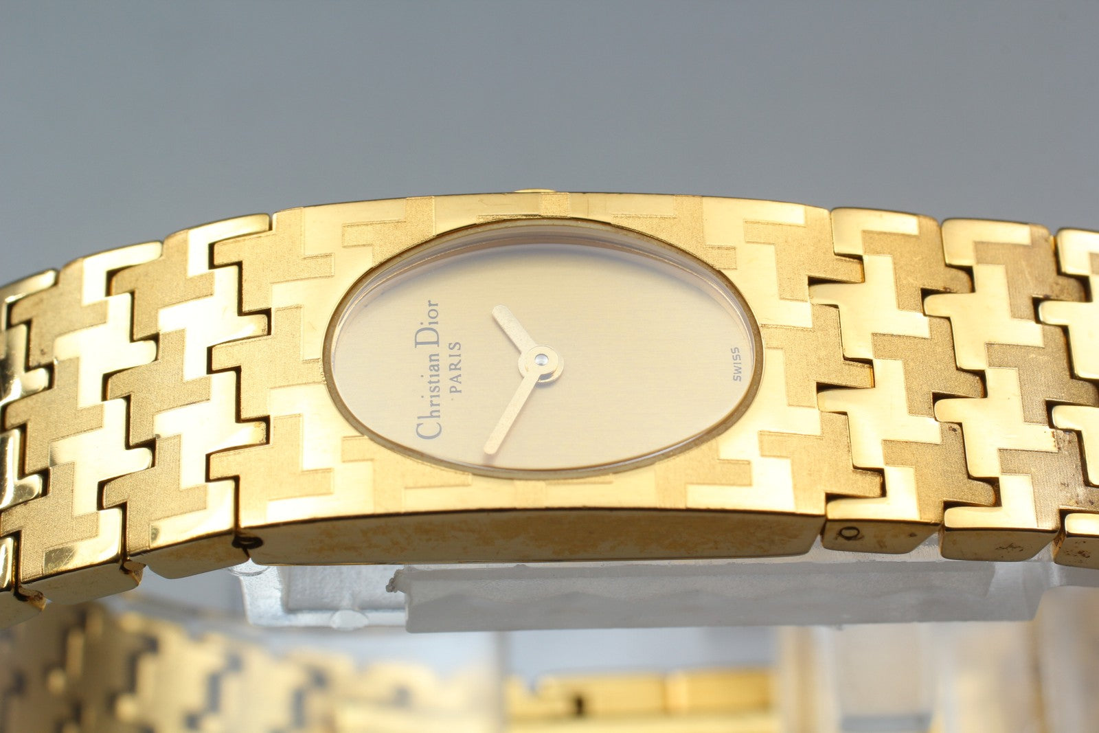 [Exc+5] Christian Dior D70-150 Gold Dial 15mm Women's Quartz Watch JAPAN