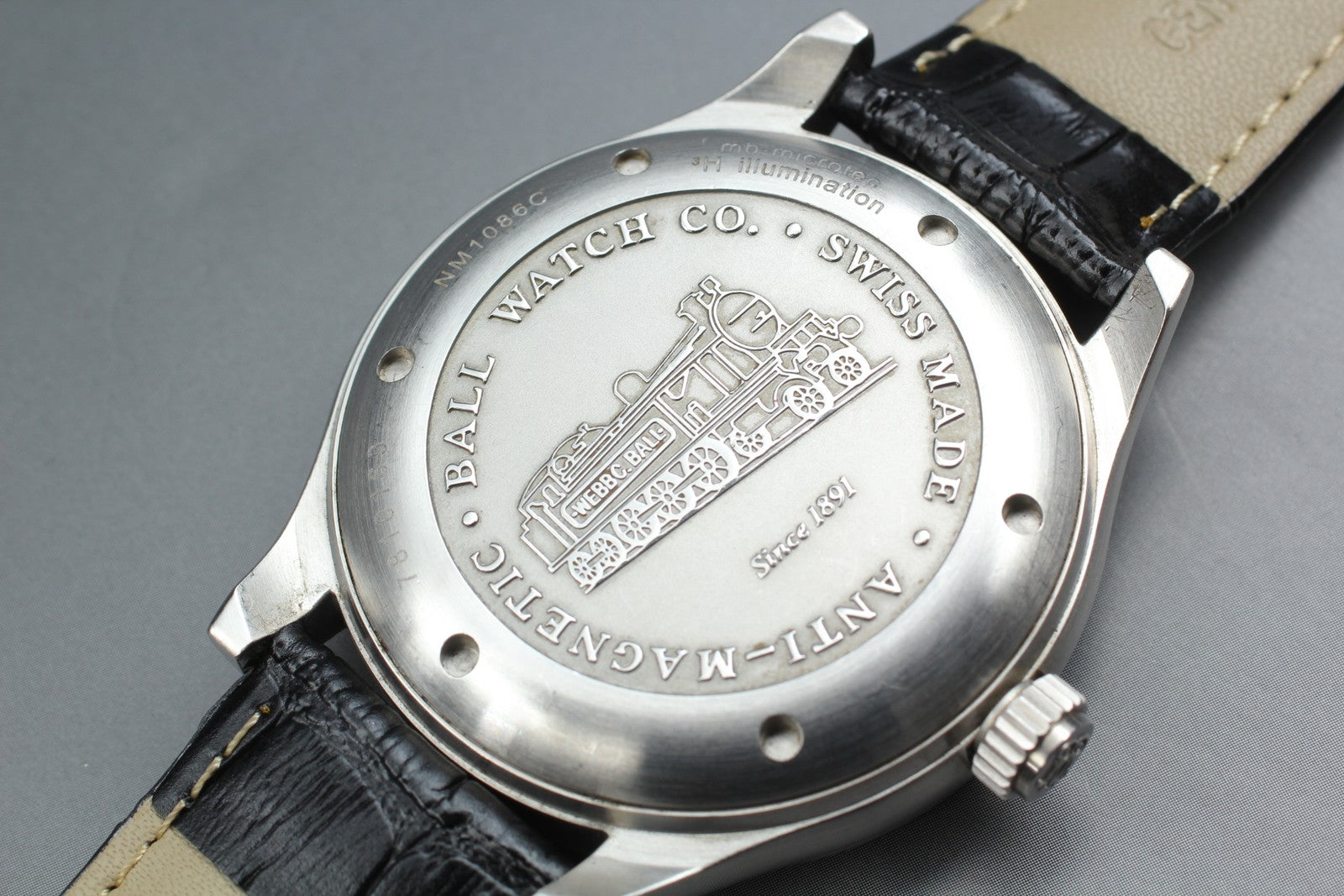 Ball Engineer Master II Aviator NM1086C Automatic Black Men's Watch 44mm JAPAN