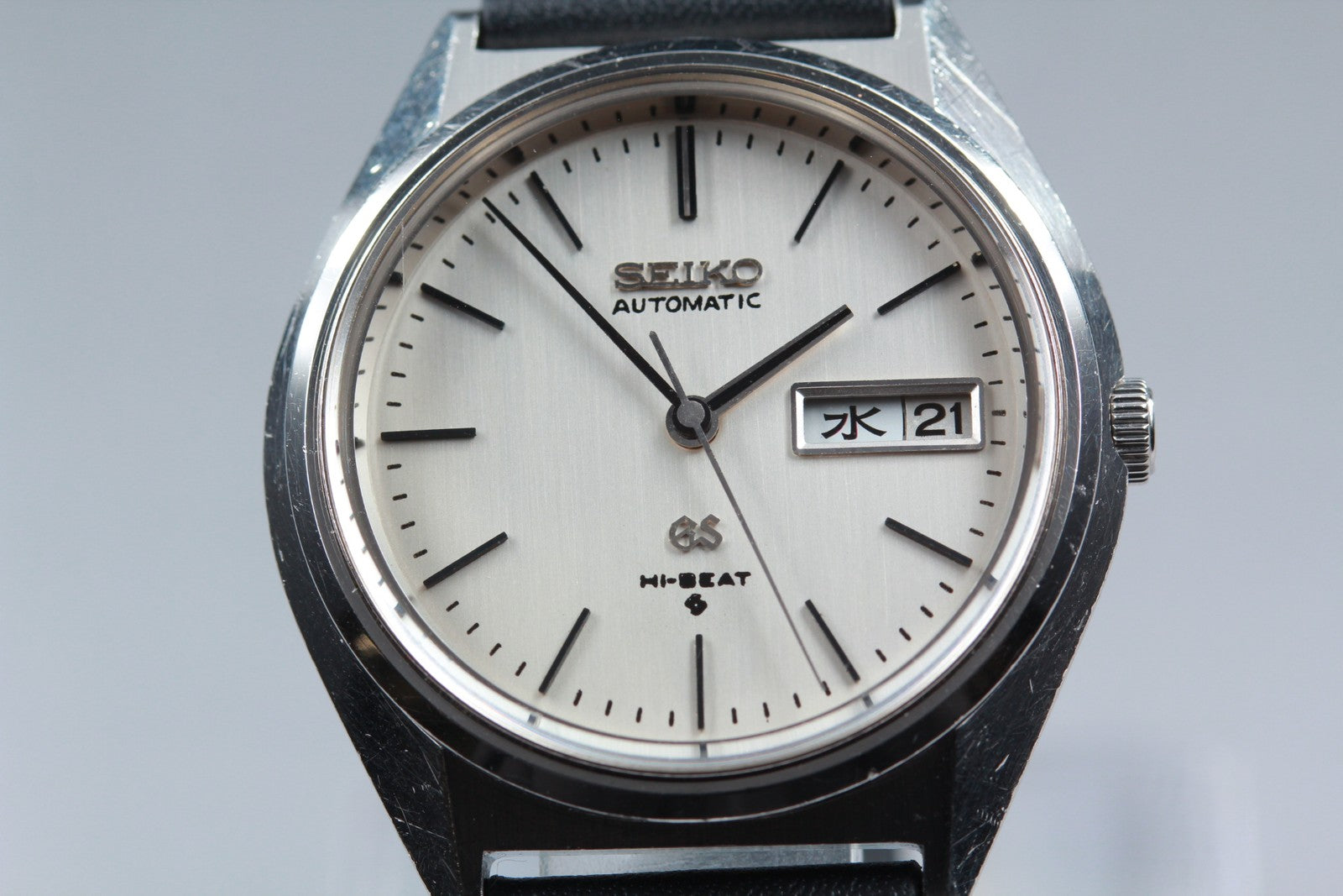 overhauled SEIKO Grand Seiko GS 5646-7010 Silver Manual Men's Watch 35mm JAPAN