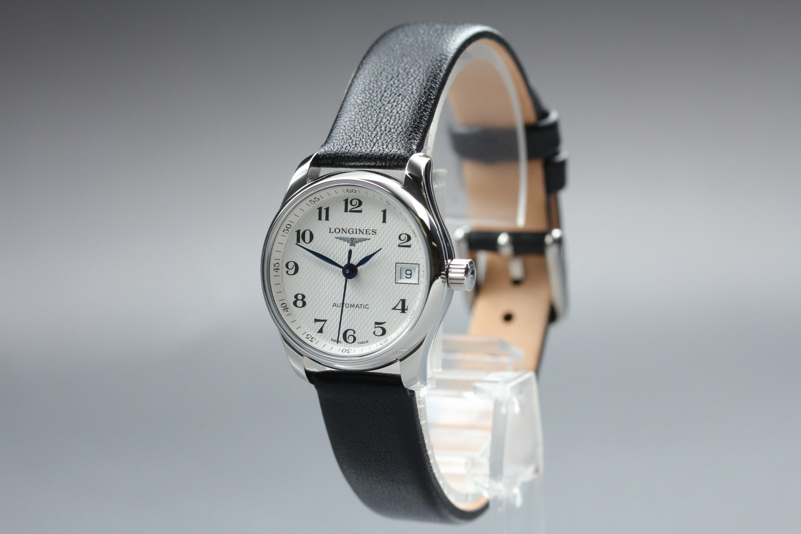 Longines Master Collection L2.128.4 25mm White Dial Black AT Women's Watch [Box]