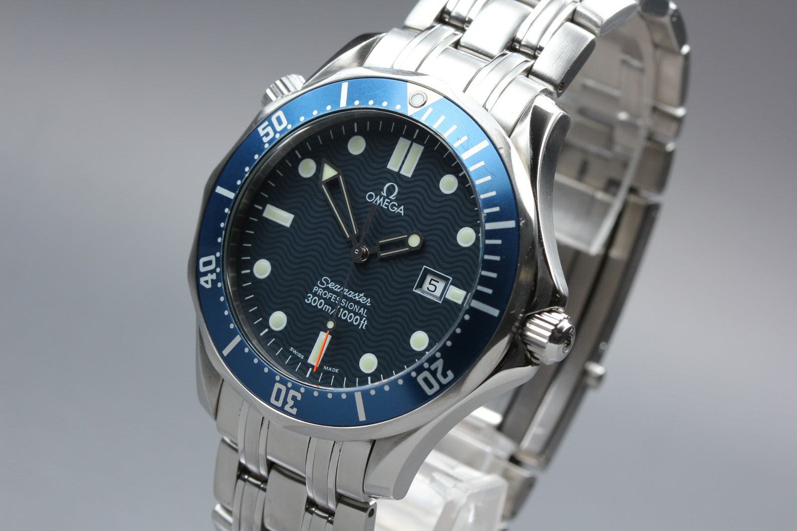 OMEGA Seamaster 300M 2541.80 Cal.1538 196.1523 Blue 41mm Qz Men's Watch [Box]