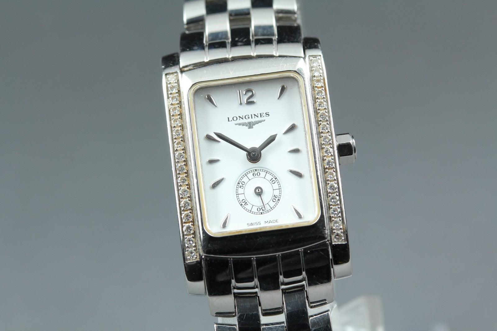 New Batt LONGINES Dolce Vita L5.155.0 Quartz White Dial Women's Watch 20mm JAPAN