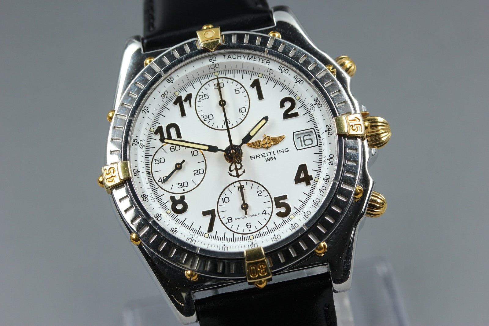 BREITLING Chronomat B13050.1 White Black 39mm Chronograph AT Men's Watch [w/Box]